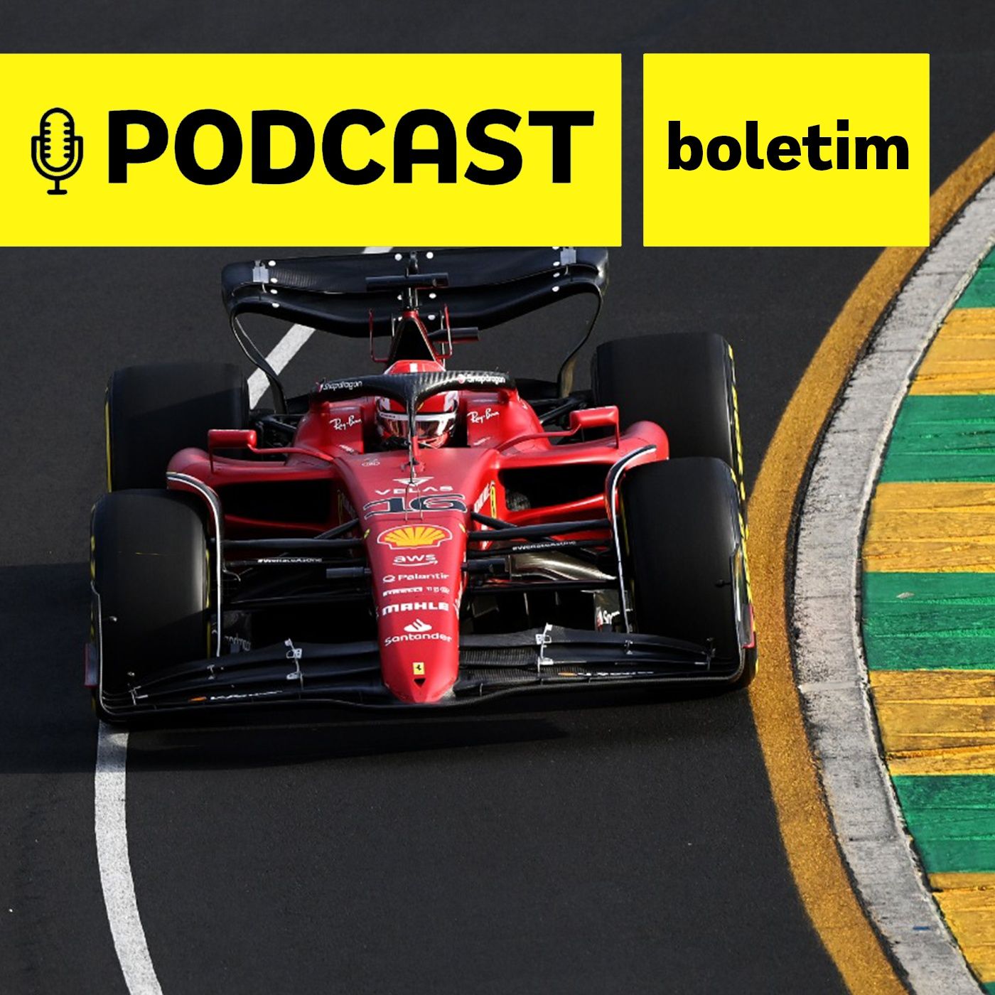 Podcast Boletim - Leclerc e Verstappen travam novo duelo, Sainz vai bem e Vettel é multado episode artwork