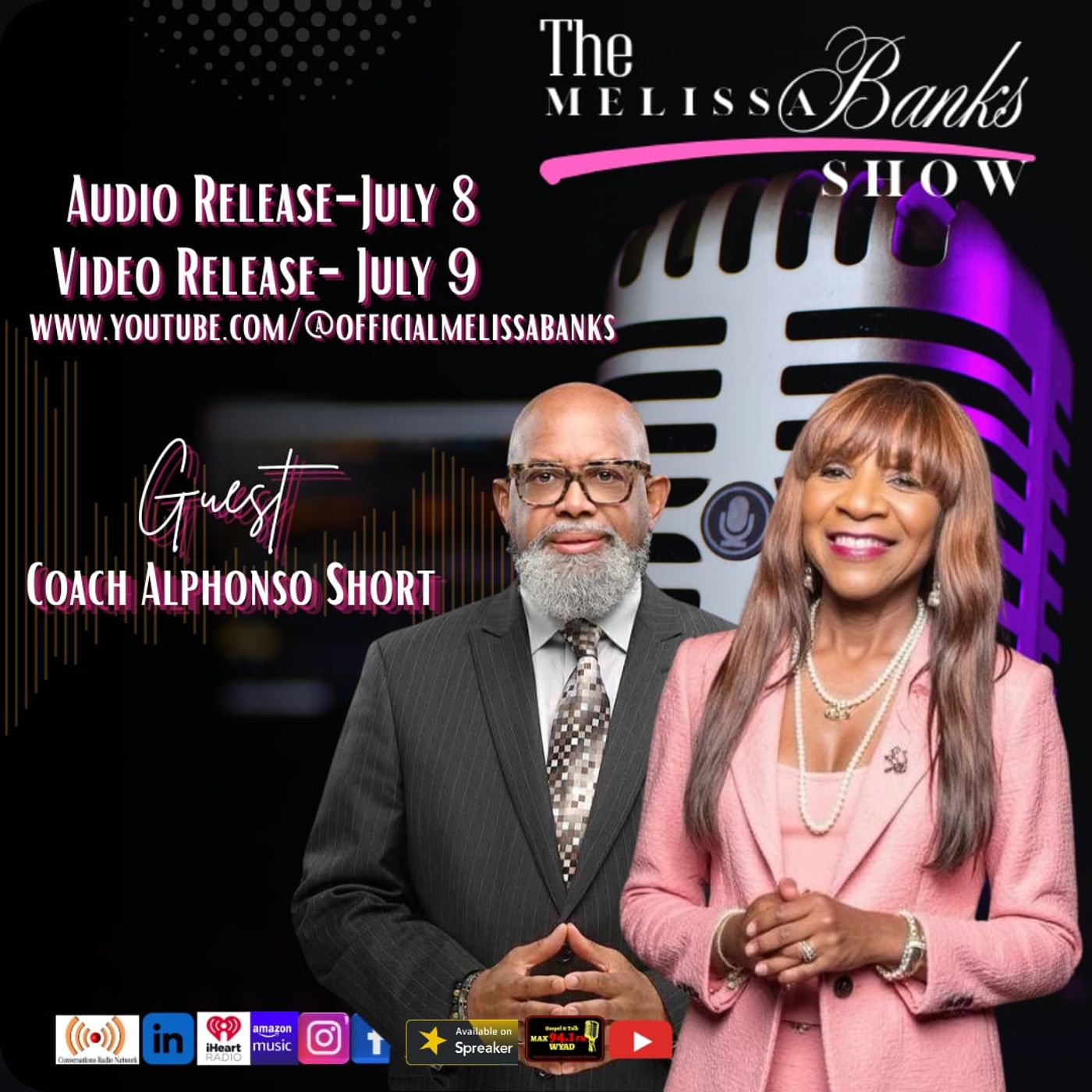 The Melissa Banks Show welcomes guest Coach Alphonso Short episode artwork