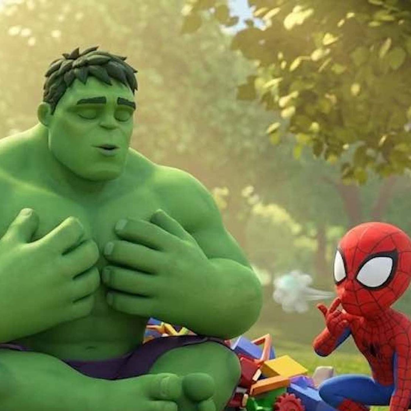 🕸️🕷️ ¡Peligro en el Parque! 🌋 HULK contra el Volcán del Enfado