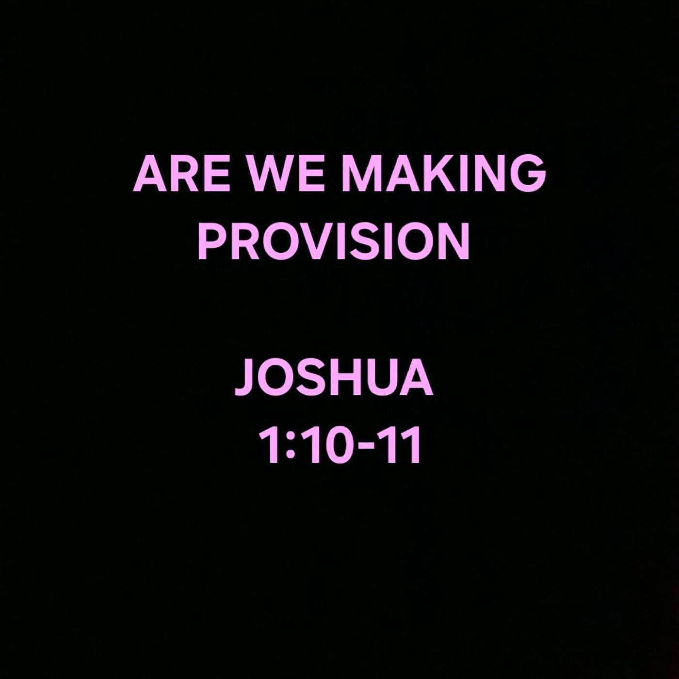 ARE WE MAKING PROVISION episode artwork