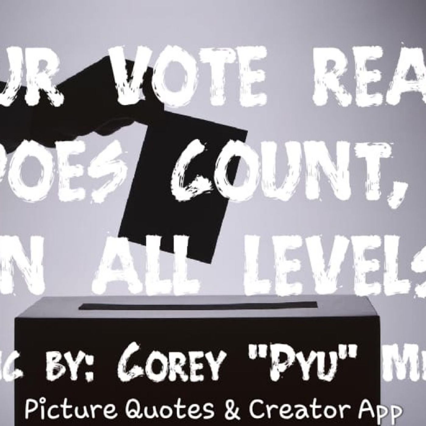 Episode 25 - Your Vote Really Does Count, On All Levels!