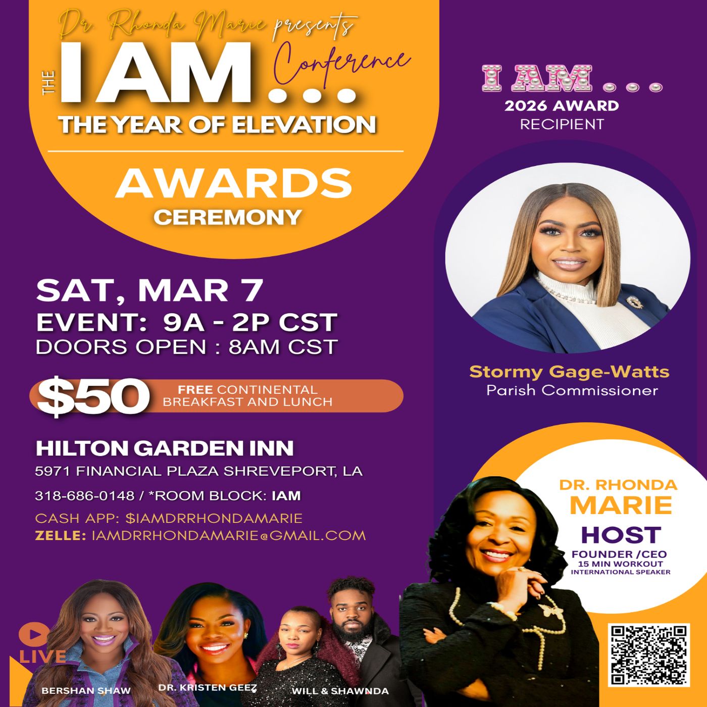 Stormy Gage-Watts Promo :  I Am Conference : The Year of Elevation (Dr. Rhonda Marie)