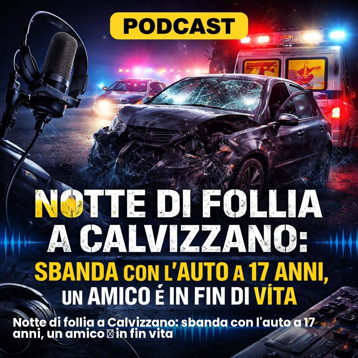 Notte di follia a Calvizzano: sbanda con l'auto a 17 anni, un amico è in fin vita episode artwork