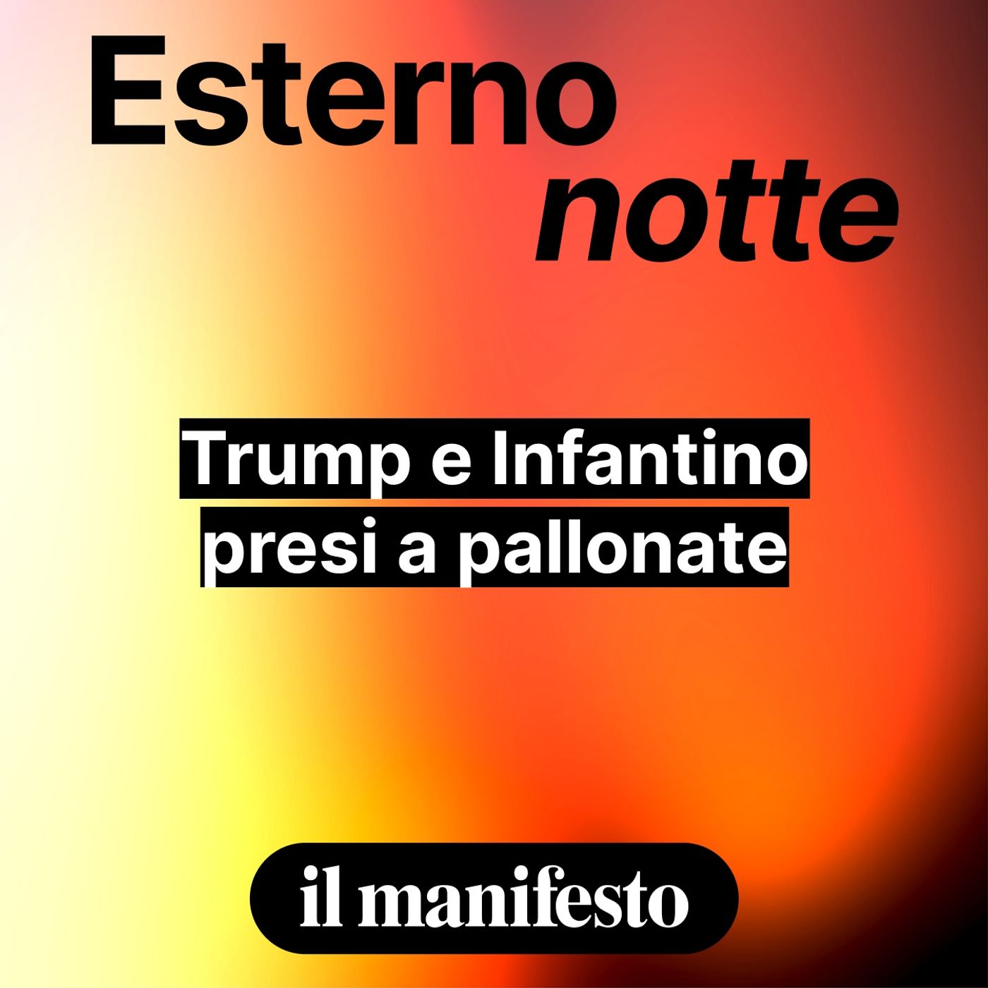 Trump e Infantino presi a pallonate
