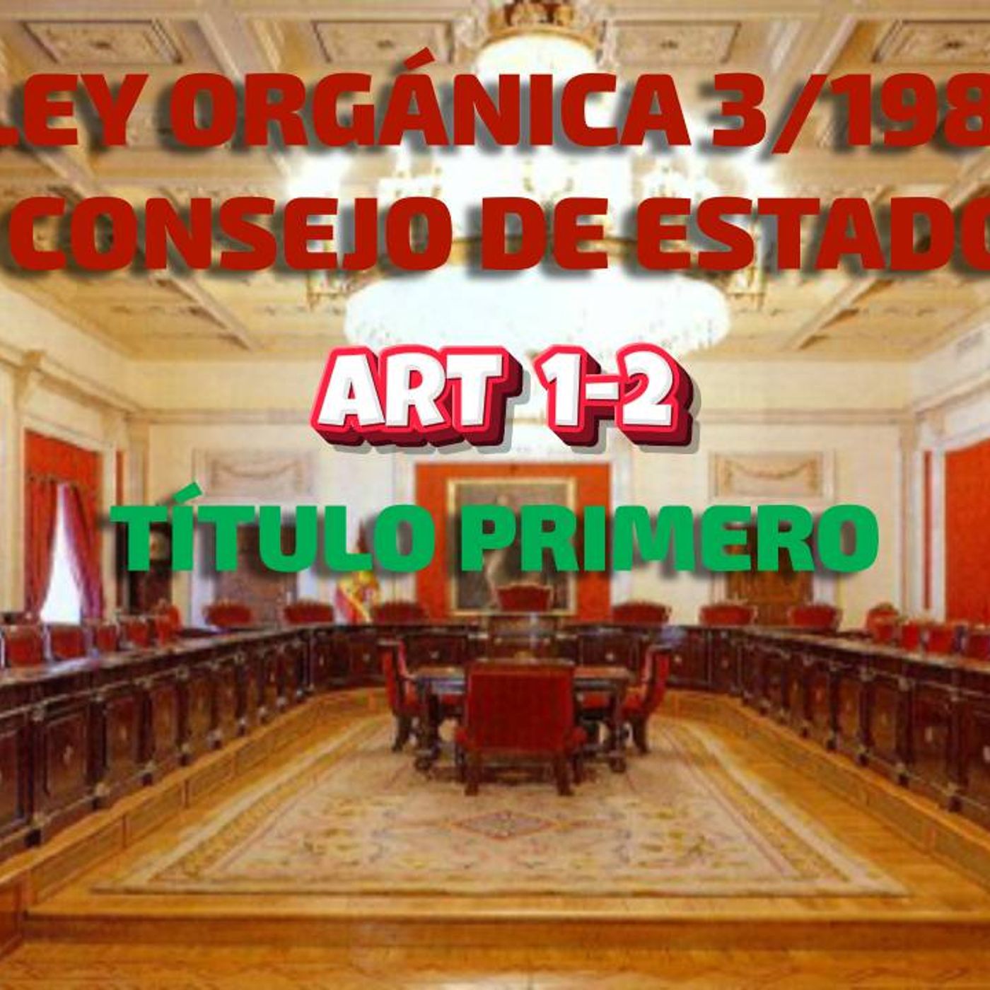 Art 01-02 del Título I:  LO 3/1980, del Consejo de Estado