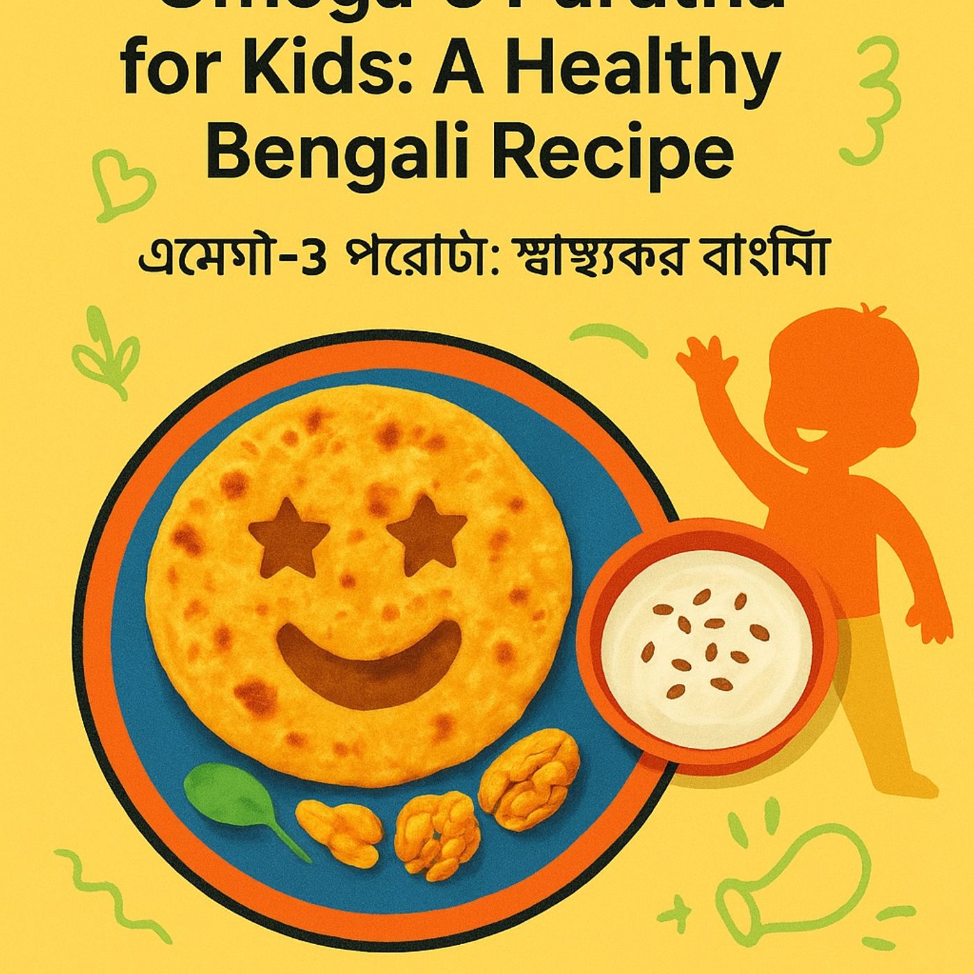 EP-117  Omega-3 Paratha for kids : A Healthy Bengali Recipe | ওমেগা-৩ পরোটা: স্বাস্থ্যকর বাঙালি রেসিপি  |Bengali Wellness Podcast episode artwork