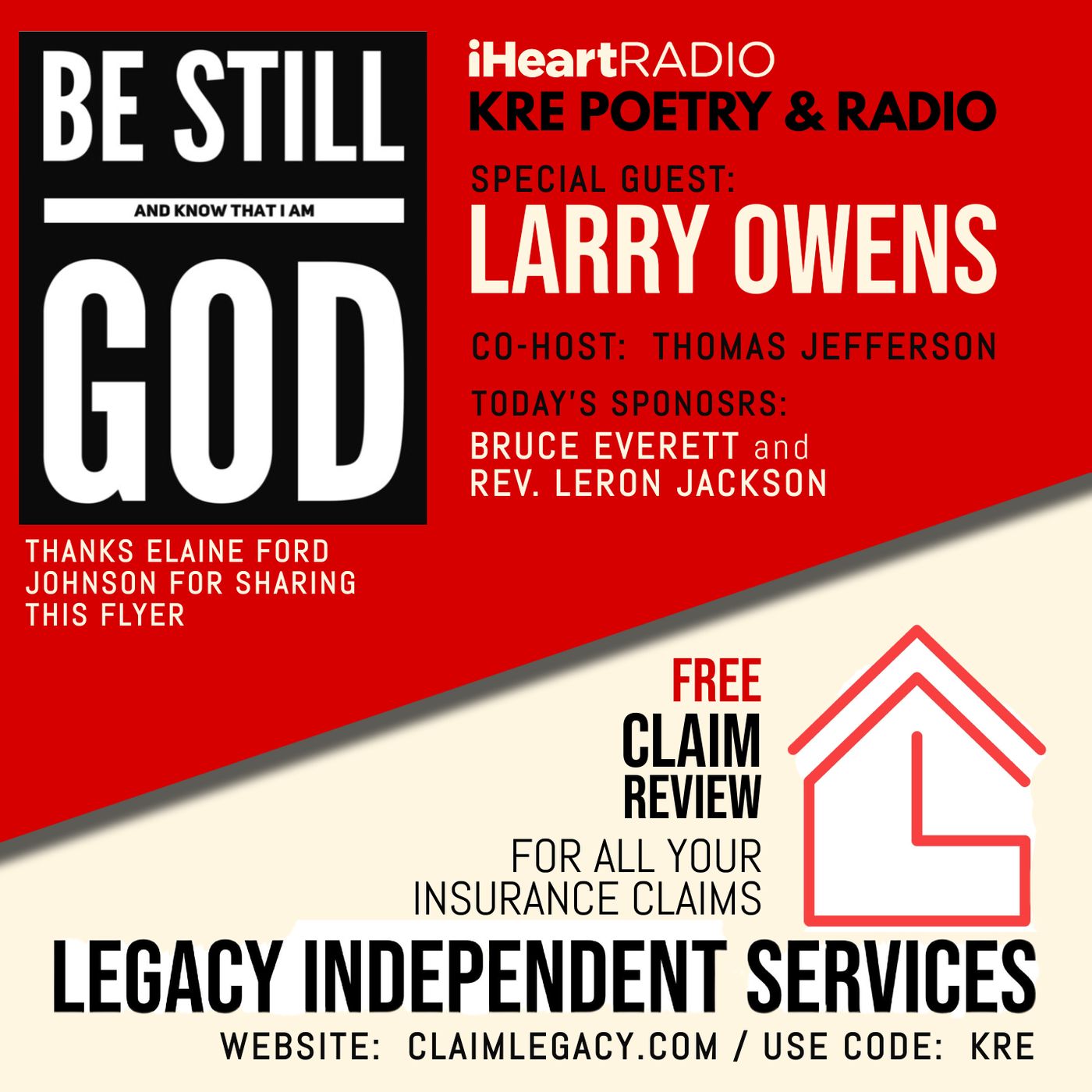 KRE POETRY AND RADIO - EP 59 (GUEST:  LARRY OWENS) episode artwork