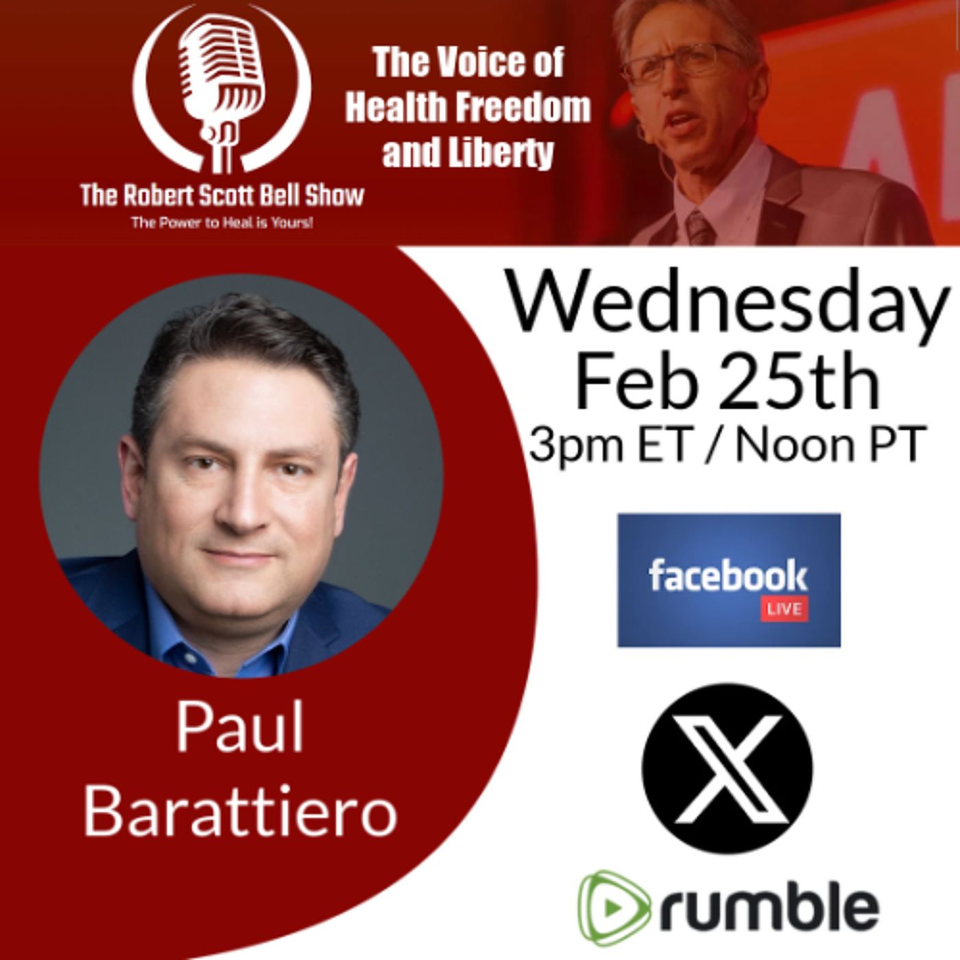 CIA Project Artichoke, Mind Control Vaccines, Paul Barattiero, Echo Water, Molecular Hydrogen - The RSB Show 2-25-26 episode artwork