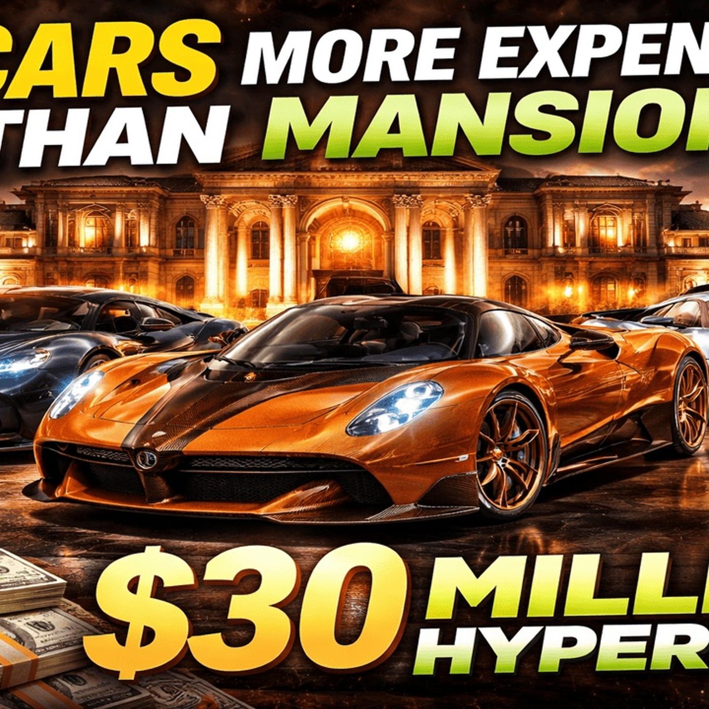 10 Cars More Expensive Than Mansions ($30 Million Hypercars Billionaires Buy) episode artwork