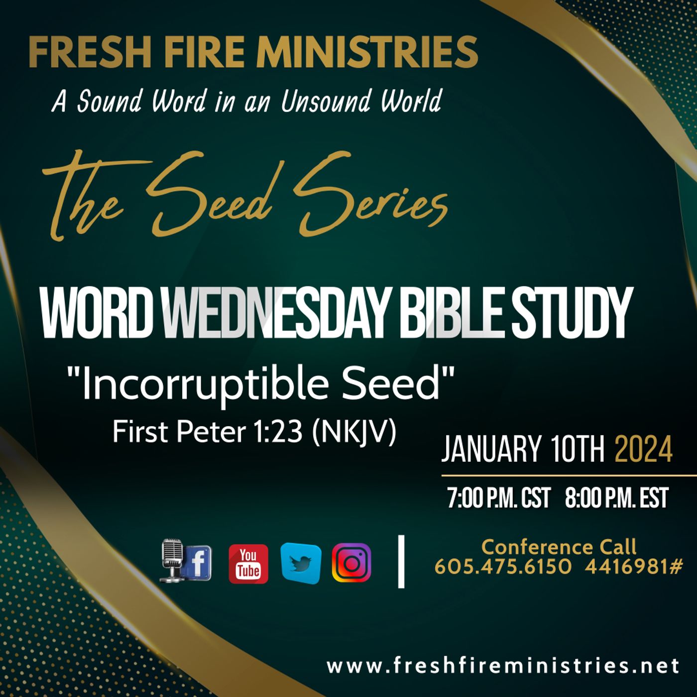 Word Wednesday Bible Study: THE SEED SERIES "Incorruptible Seed" I Peter 1:23 (NKJV) episode artwork
