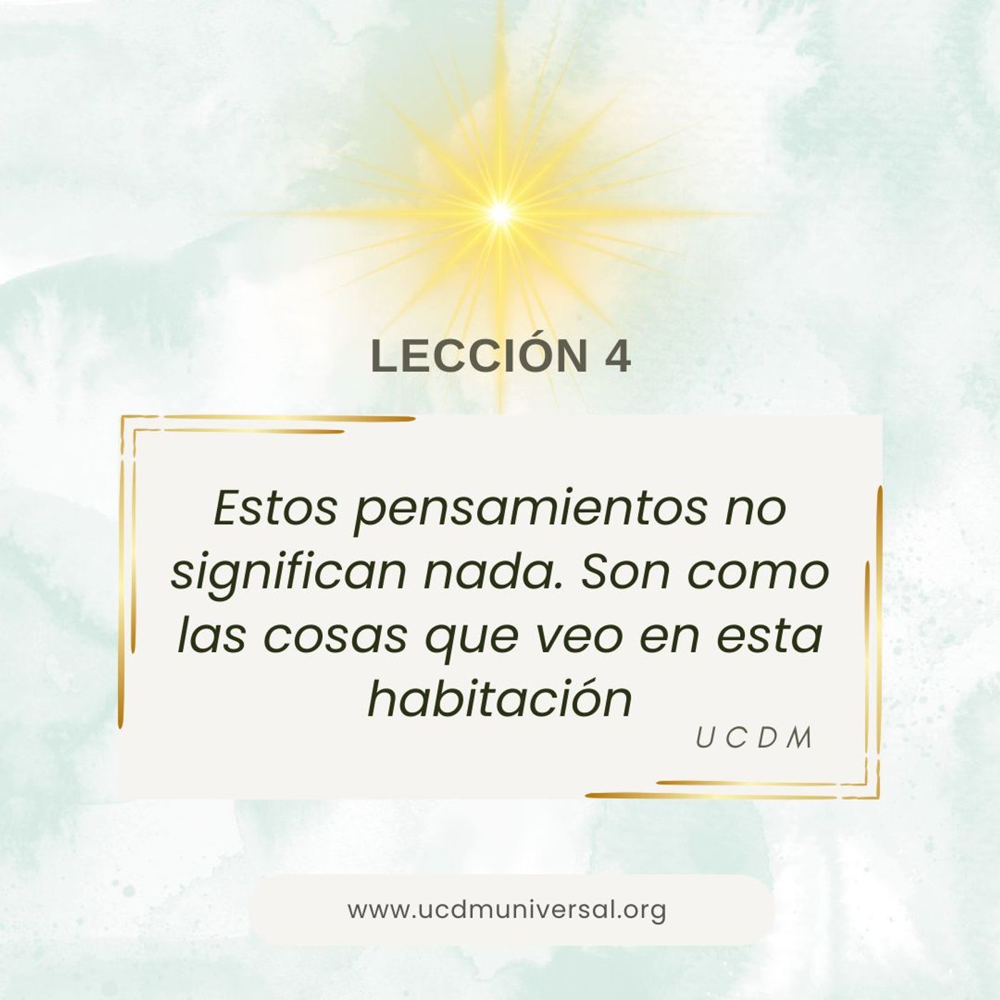 UCDM Universal LECCIÓN DEL DÍA