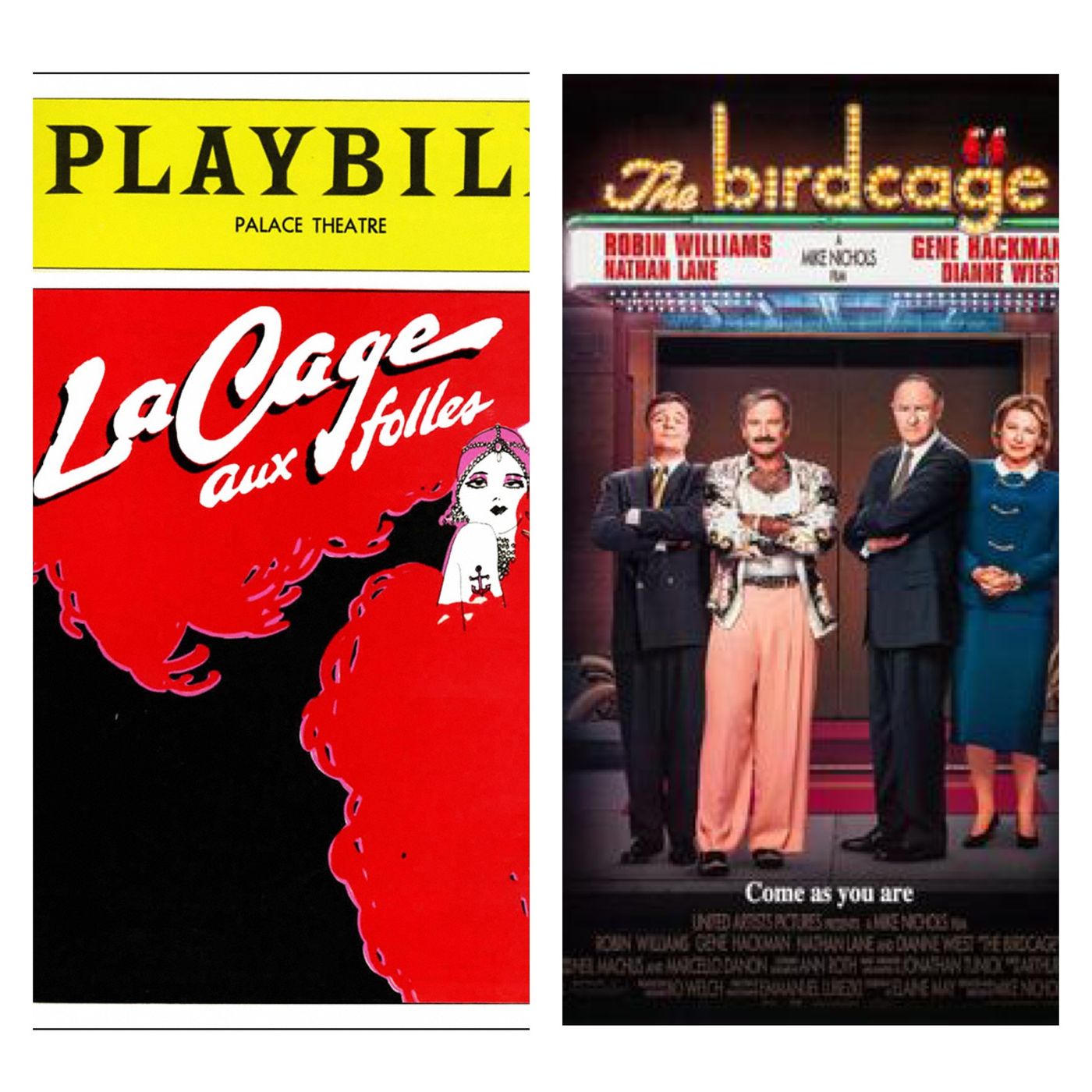 La Cage aux Folles Vs. The Birdcage: The early film/musical & the Robin Williams, Nathan Lane 1996 film