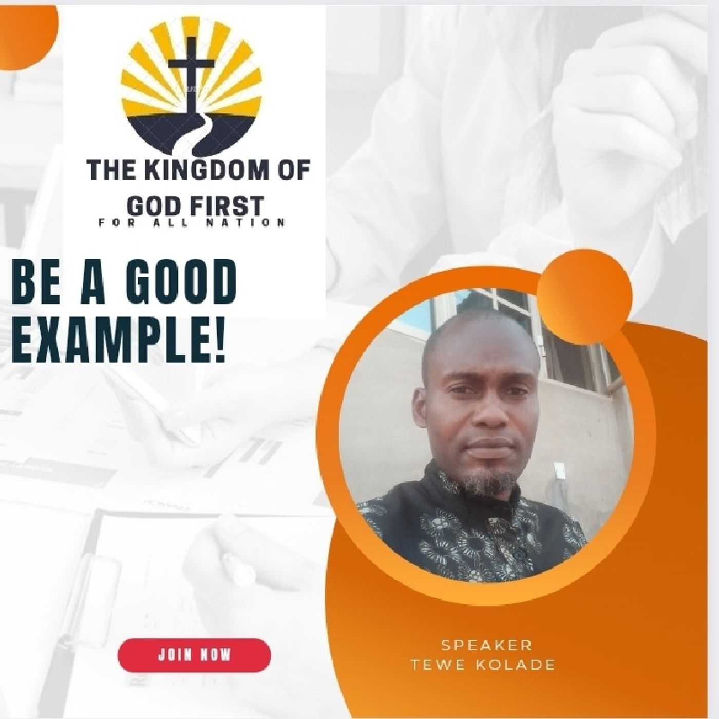 BE A GOOD EXAMPLE!