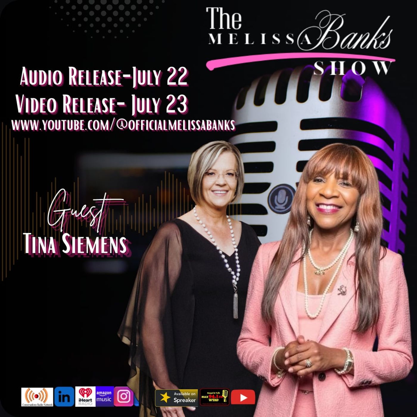 The Melissa Banks Show welcomes Tina Siemens