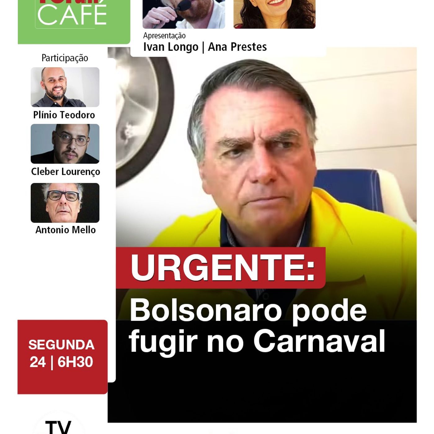 Bolsonaro deixa pistas de que pode estar preparando fuga | Fórum Café | 24.02.25