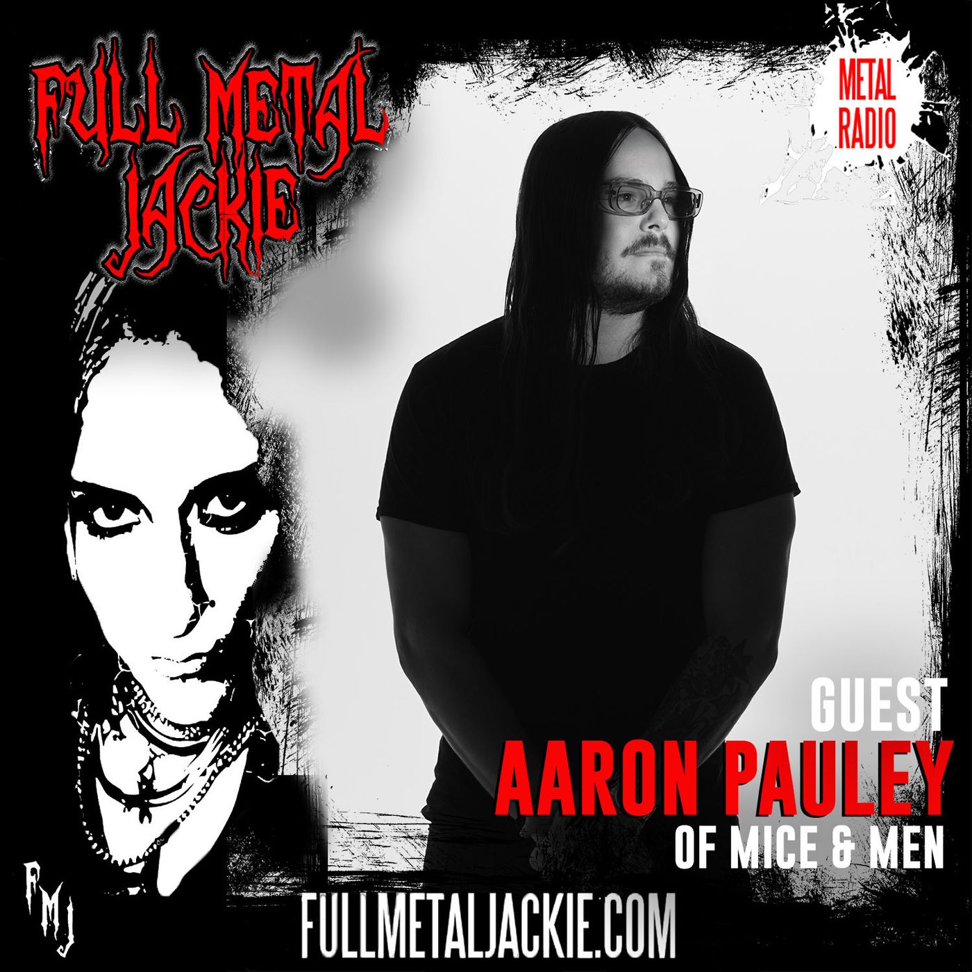 Aaron Pauley from Of Mice and Men on the FMJ RADIO SHOW! episode artwork