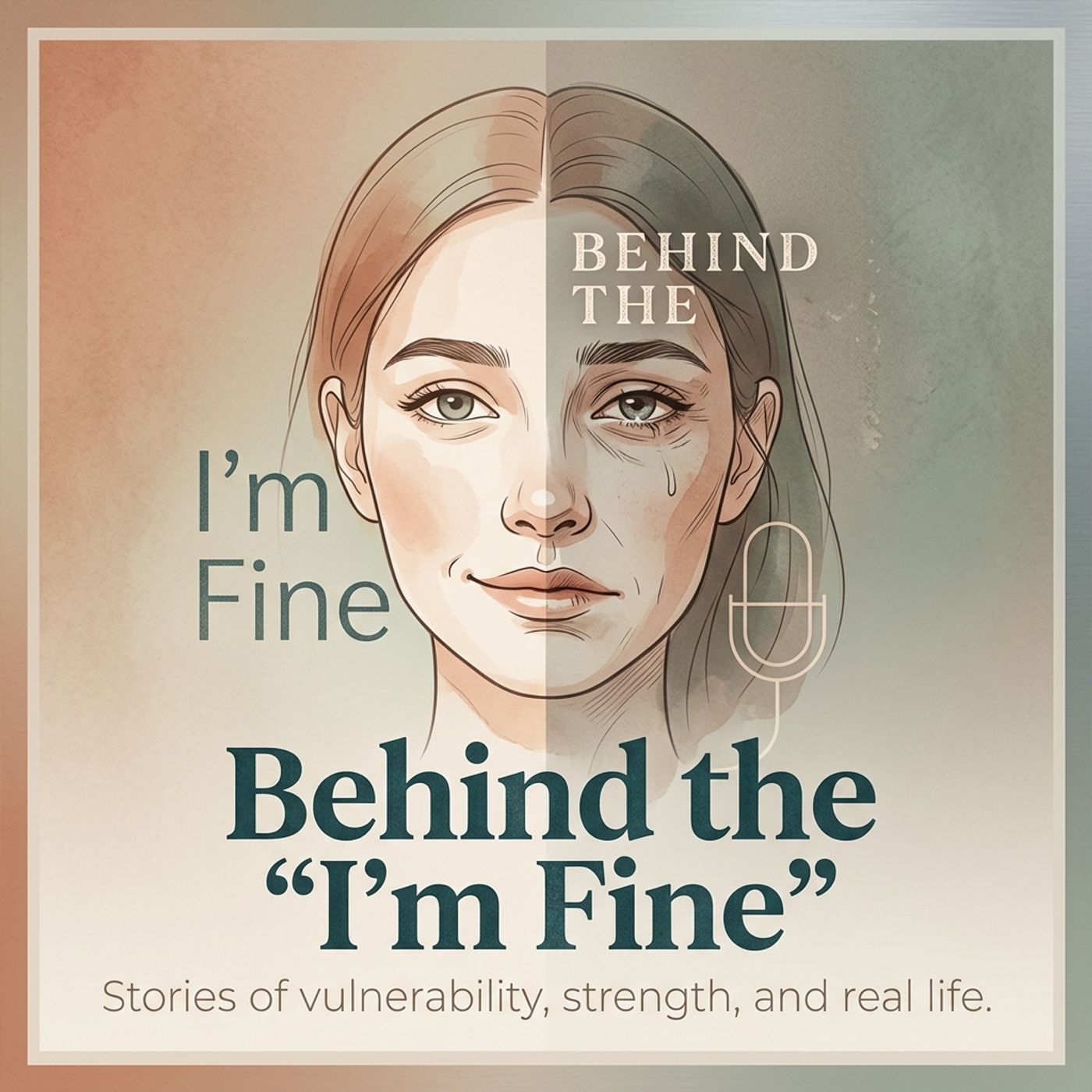 Behind the I'm Fine podcast artwork