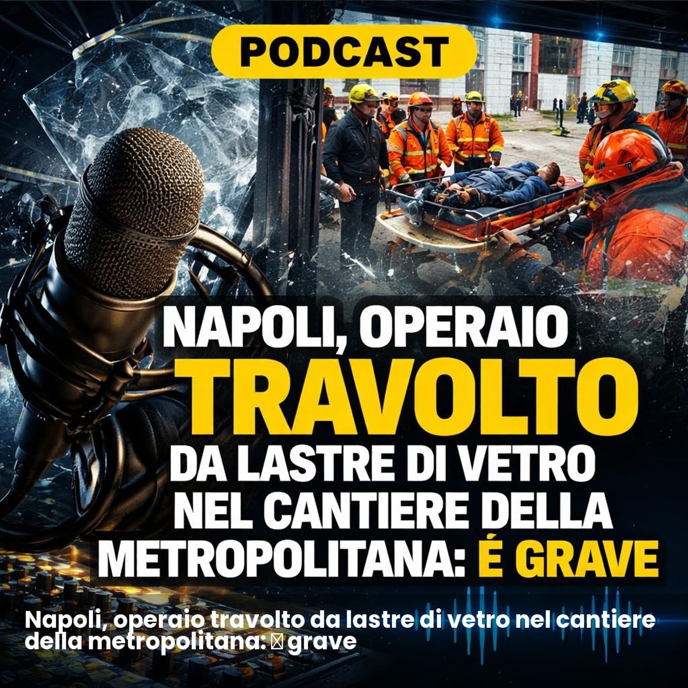 Napoli, operaio travolto da lastre di vetro nel cantiere della metropolitana: è grave episode artwork