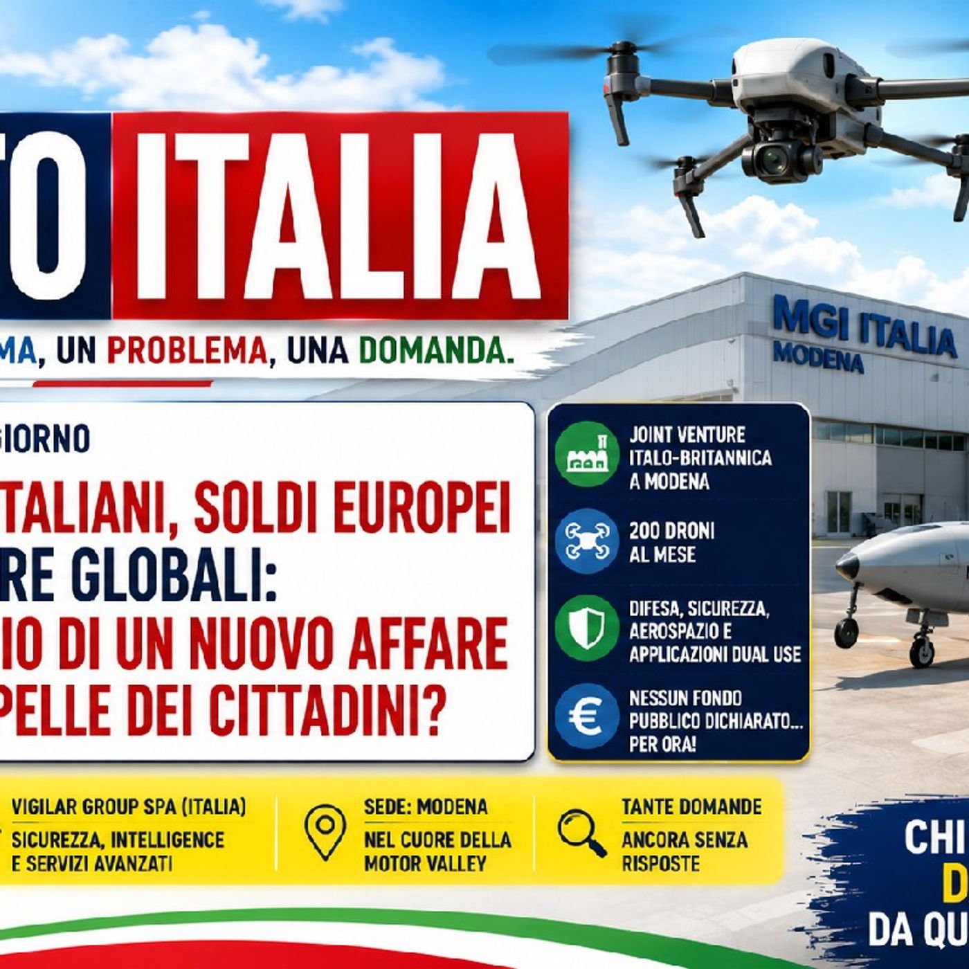 🇮🇹 PUNT🔴 ITALIA | MODENA, la città dei DRONI nuova industria o nuovo business della #Guerra? episode artwork