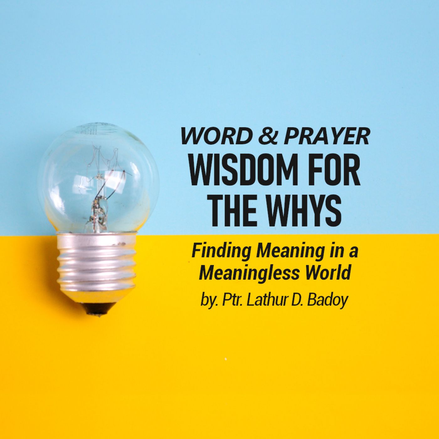 WISDOM FOR THE WHYS: Finding Meaning in a Meaningless World by Ps Lathur D. Badoy