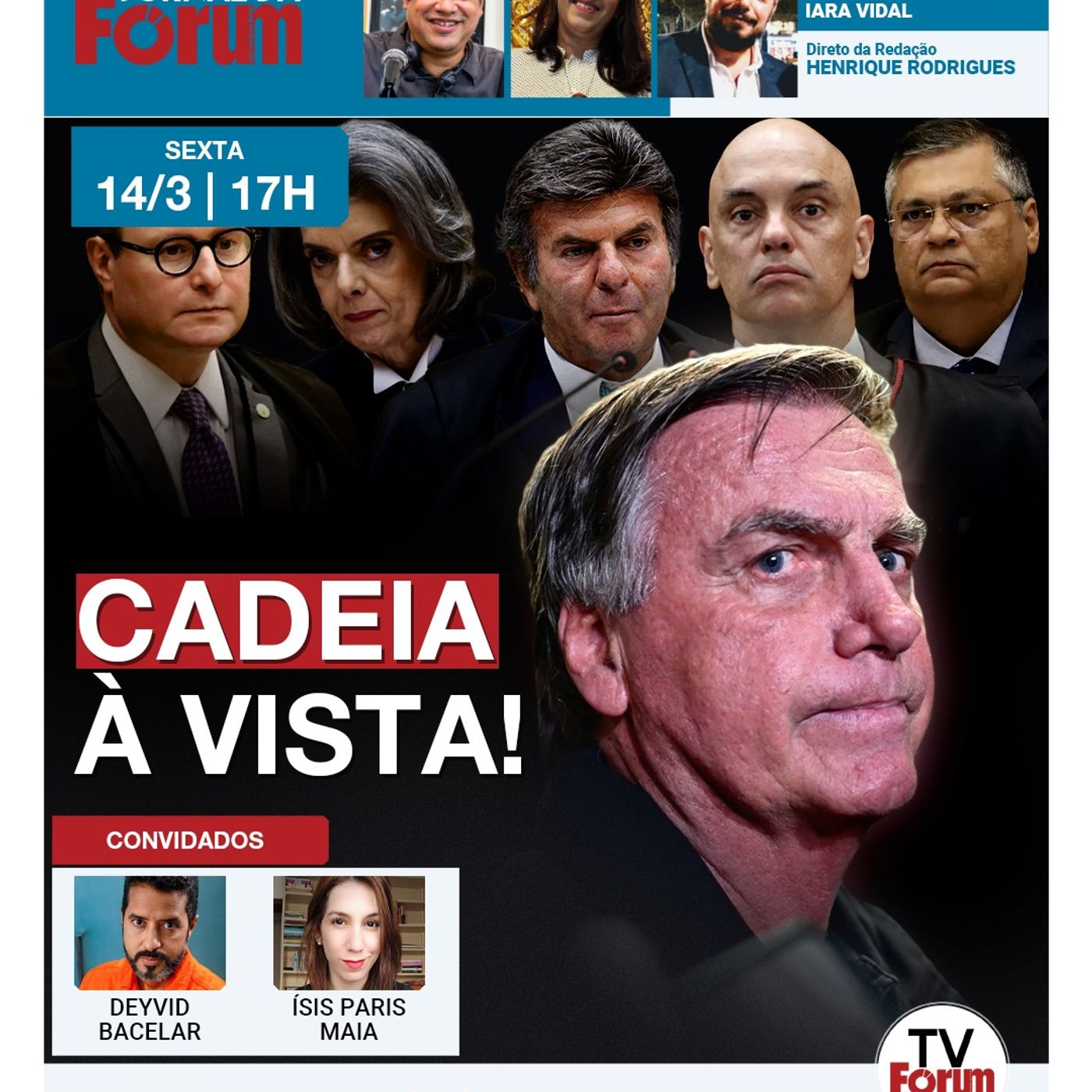 Julgamento de Bolsonaro deve acontecer em dias e aliados esperam prisão em meses | 14.03.25 episode artwork