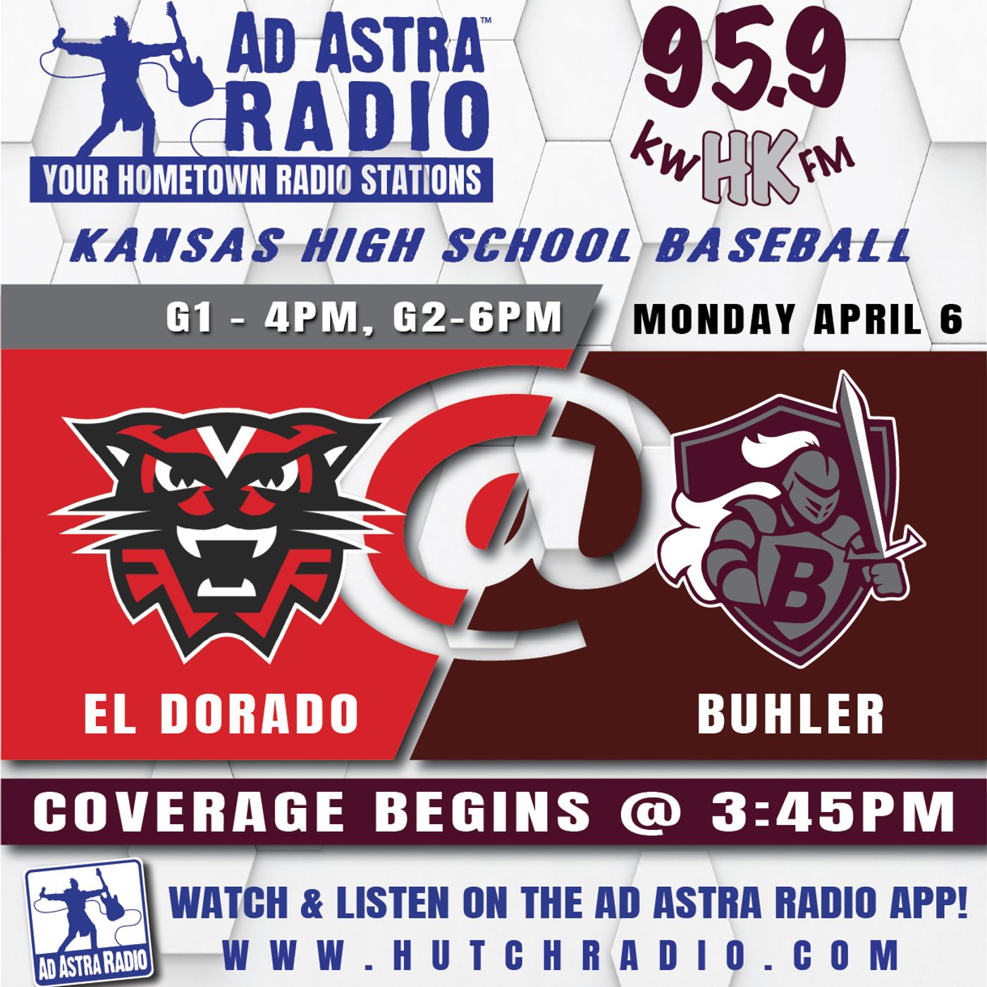 El Dorado Wildcats at Buhler Crusaders High School Baseball (Game 1-April 6, 2026) episode artwork