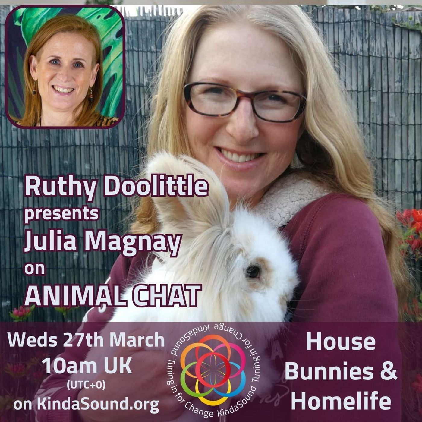 House Bunnies & Home Life | Julia Magnay on Animal Chat with Ruthy Doolittle