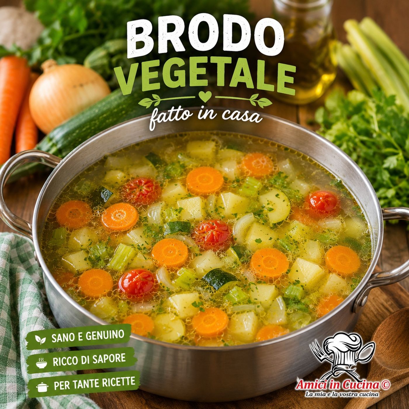 Brodo Vegetale Fatto in Casa: Ricetta Facile, Genuina e Ricca di Sapore episode artwork
