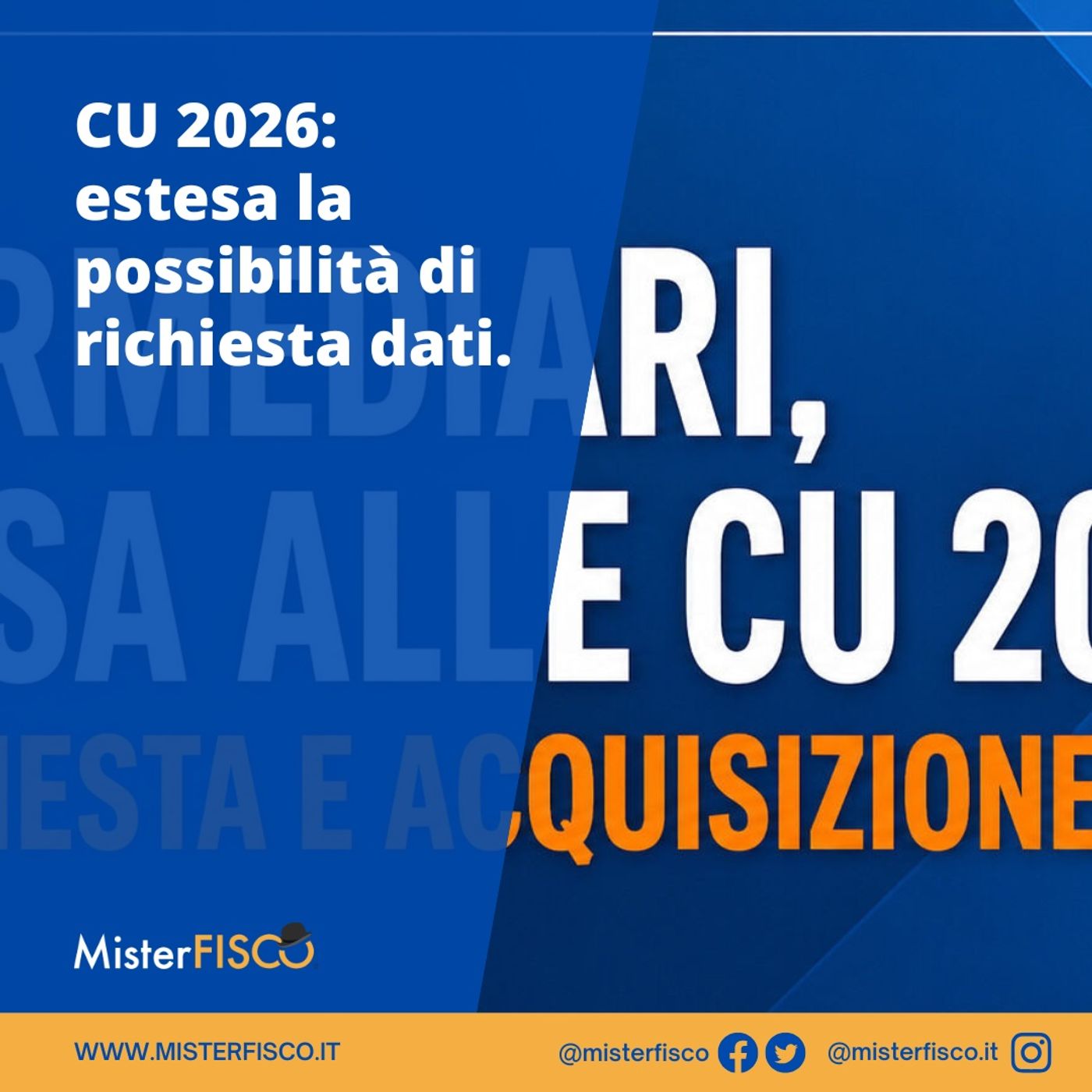 CU 2026: estesa la possibilità di richiesta dati episode artwork