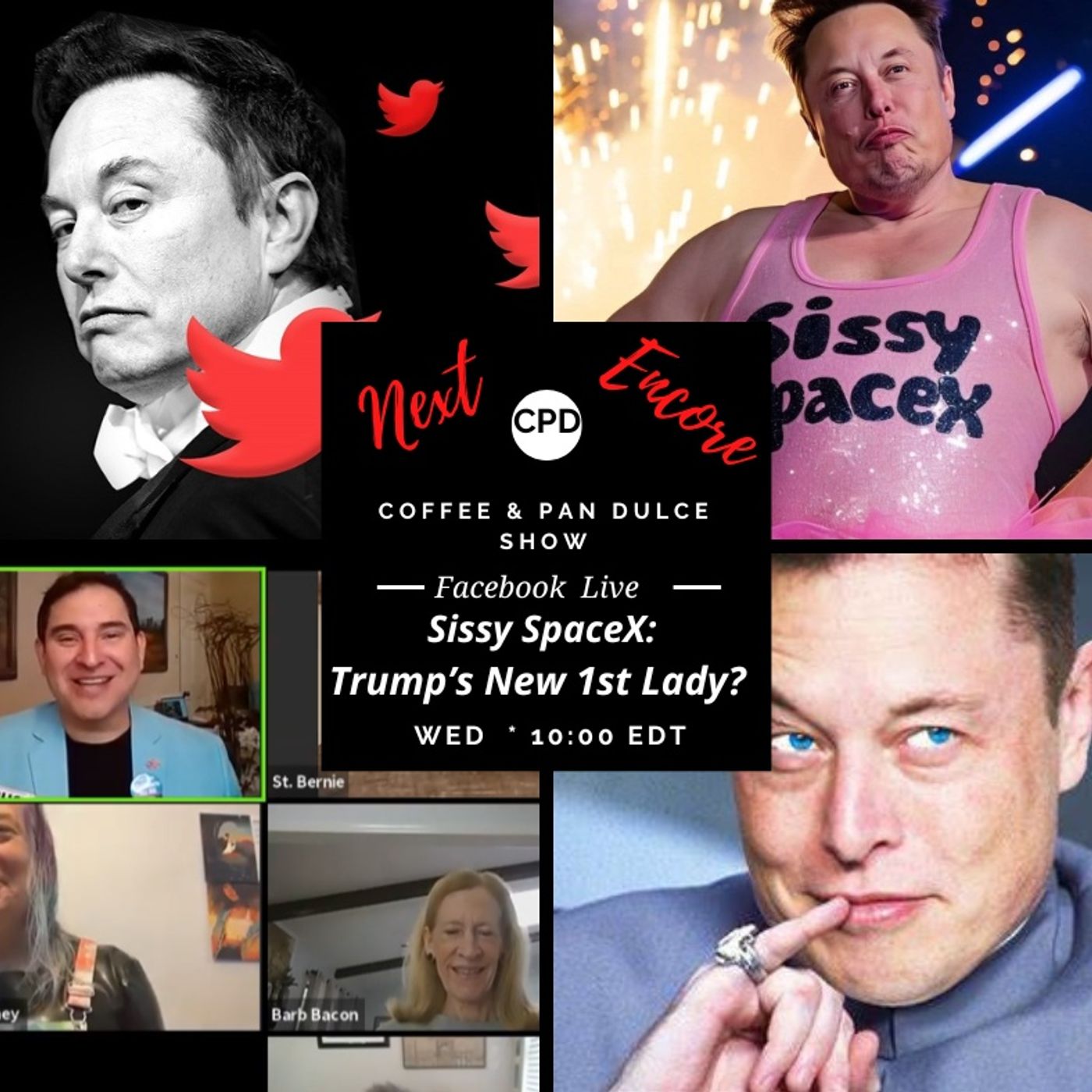 “Sissy SpaceX: Trump’s New 1st Lady?”– #CPD0329-12112024 episode artwork