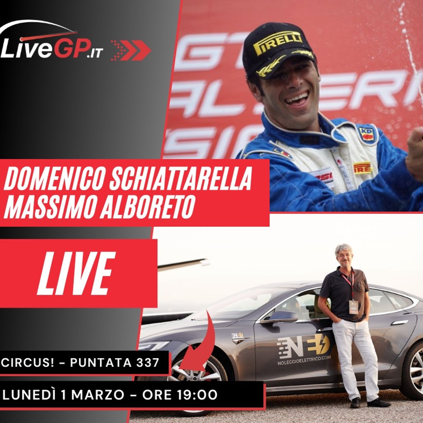 LIVE con Domenico Schiattarella e Massimo Alboreto | Circus! - Puntata 337 episode artwork