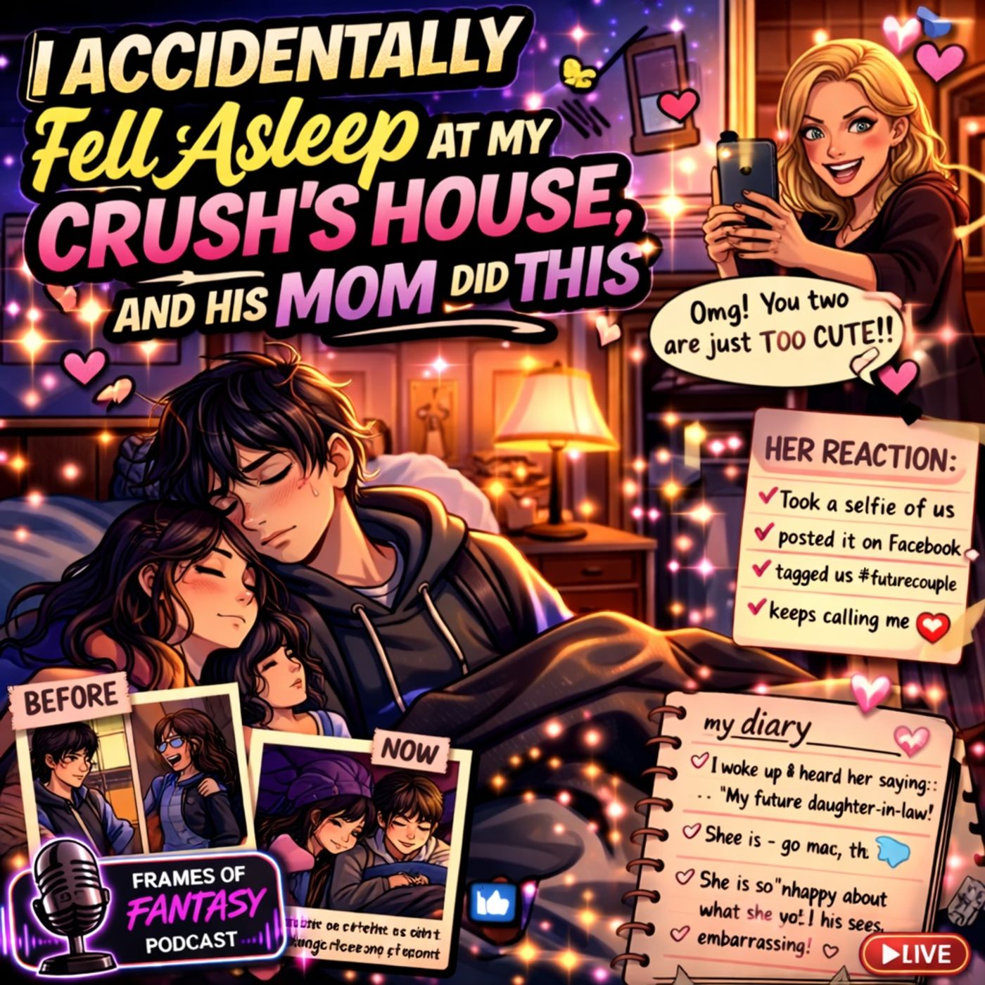 I Accidentally Fell Asleep at My Crush's House, and His Mom Did This| Like and Sub