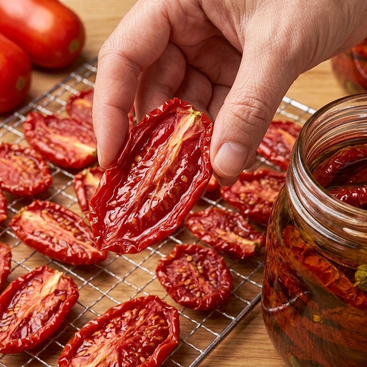 Pomodori secchi fatti in casa: 3 metodi per essiccarli e come conservarli episode artwork