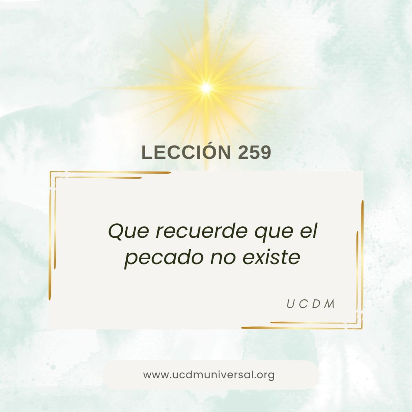 UCDM Universal LECCIÓN DEL DÍA