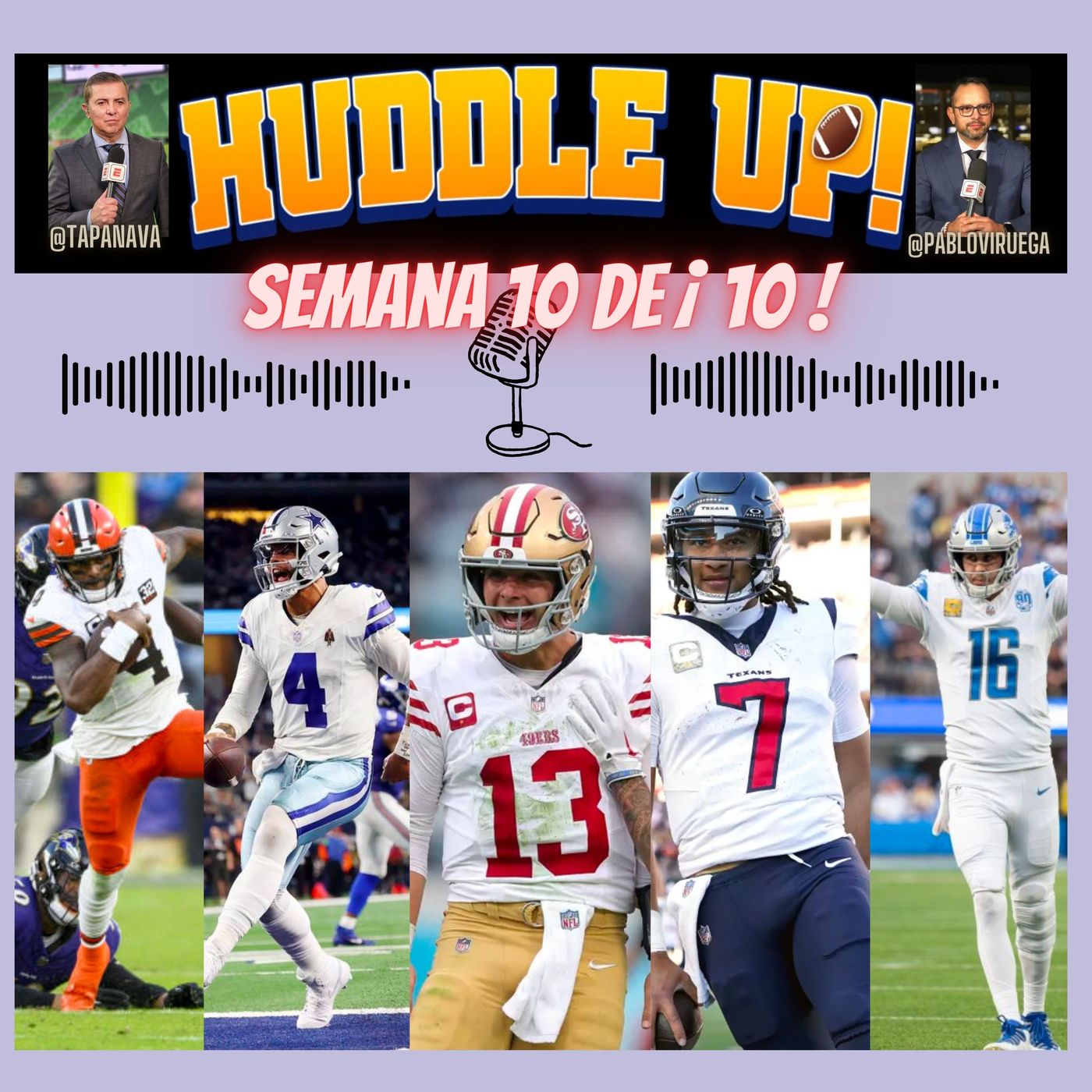 #HuddleUP Lo que dejó Semana 10 #NFL @TapaNava & @PabloViruega