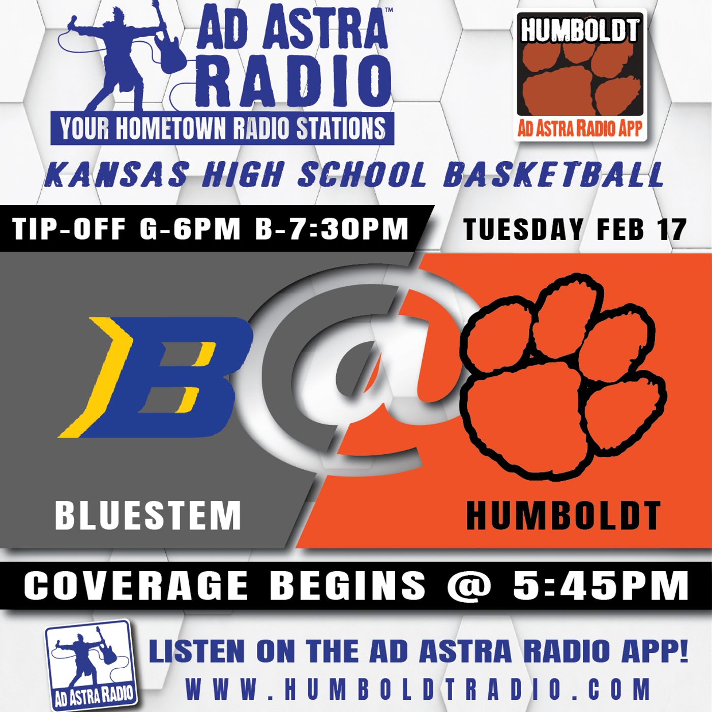 Bluestem Lions at Humboldt Cubs Boys High School Basketball (February 17, 2026) episode artwork