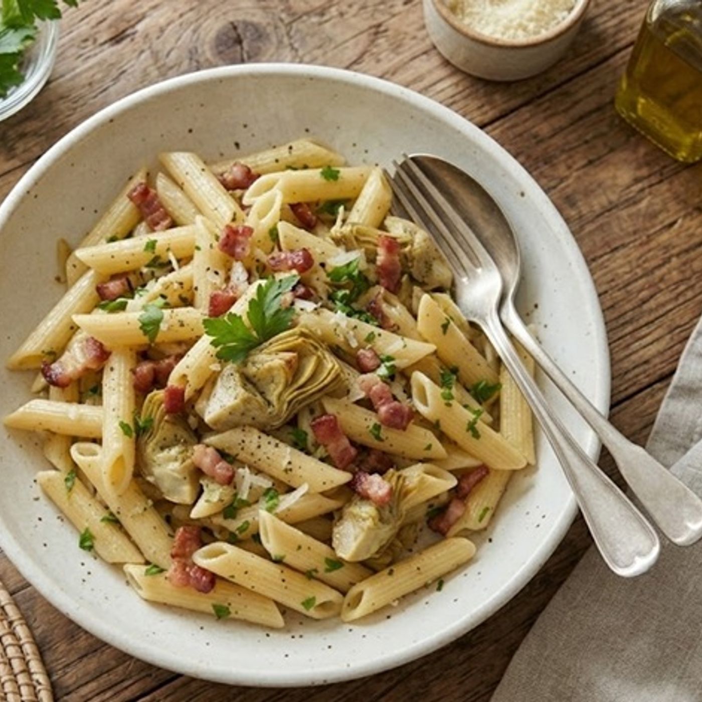 Pasta alla Wilma: La Storica Ricetta con Carciofi e Pancetta