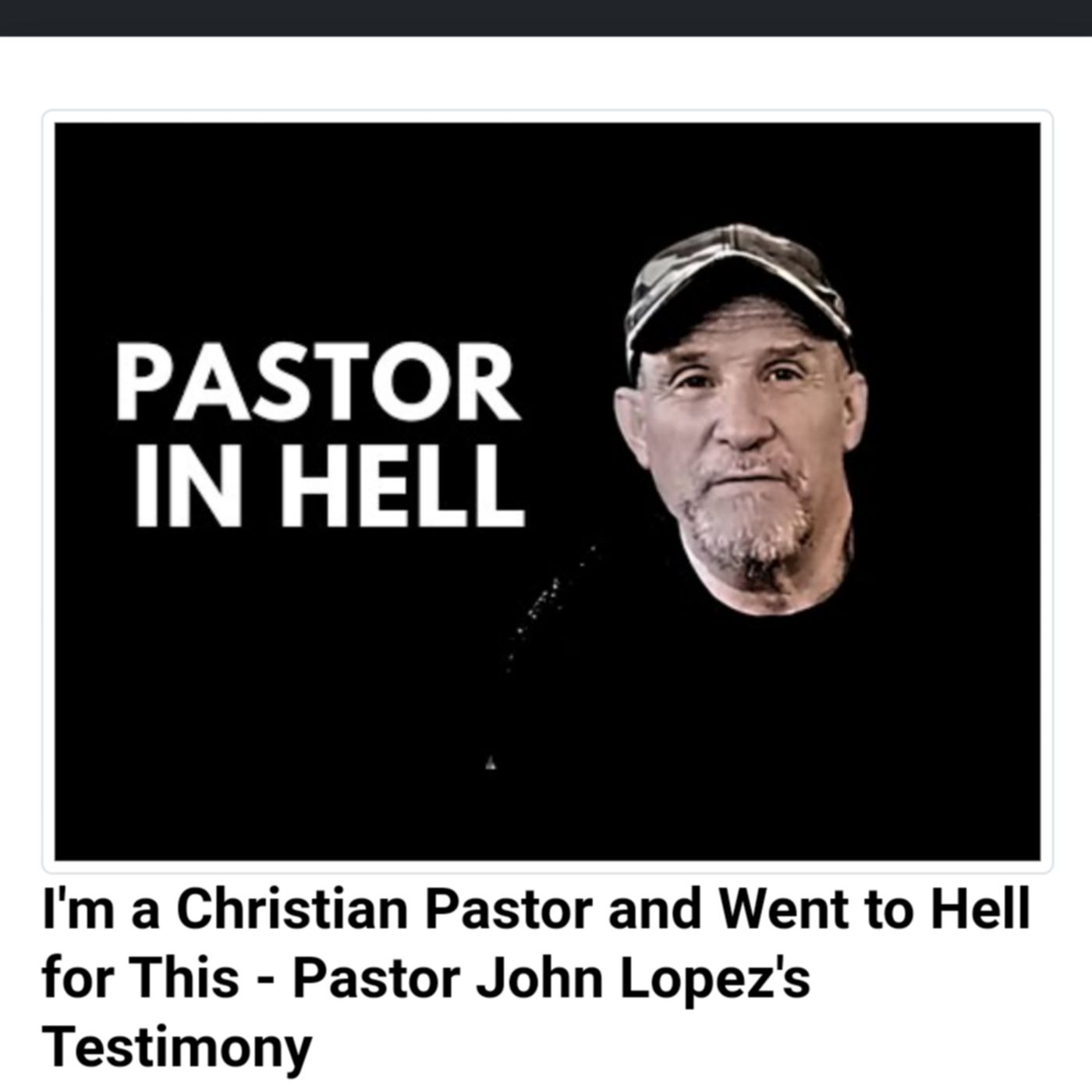 I'm a Christian Pastor and Went to Hell for This - Pastor John Lopez's Testimony episode artwork