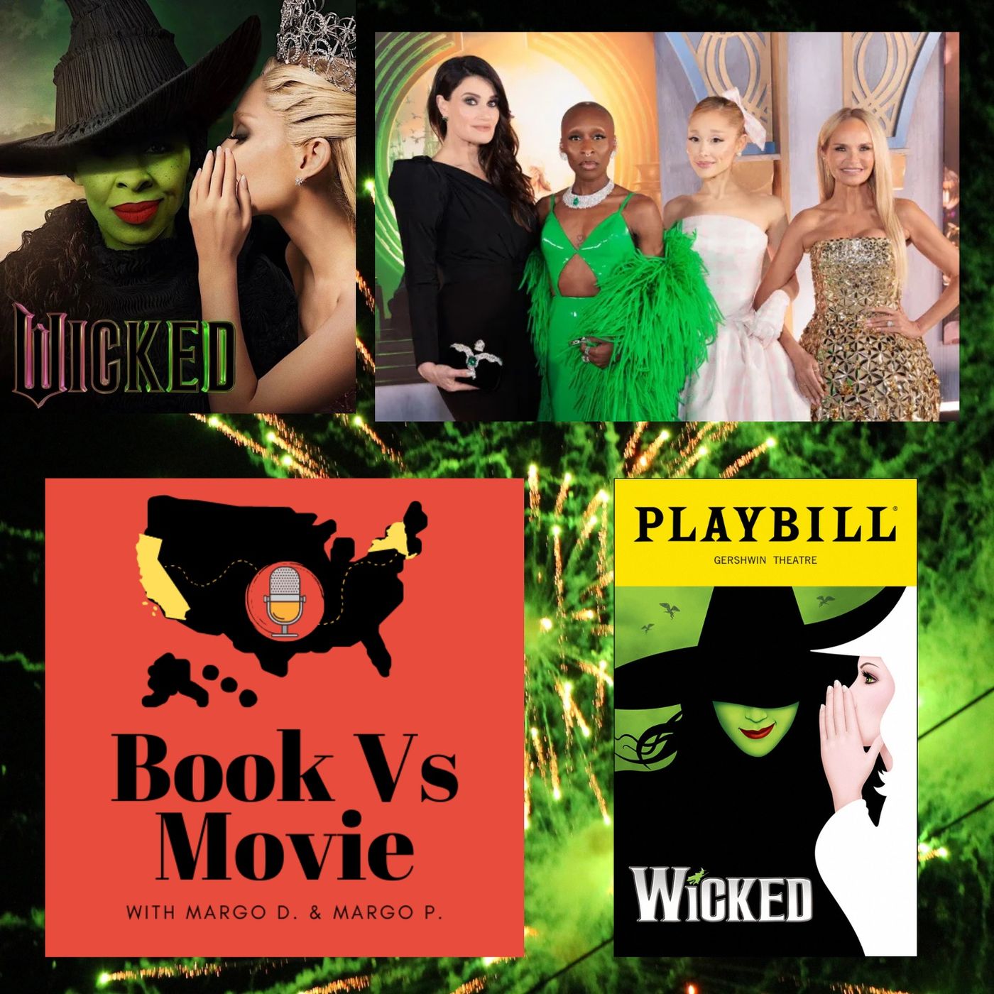 Wicked (2024) Gregory Maguire, Ariana Grande, Cynthia Erivo, Jonathan Bailey, & Michelle Yeoh