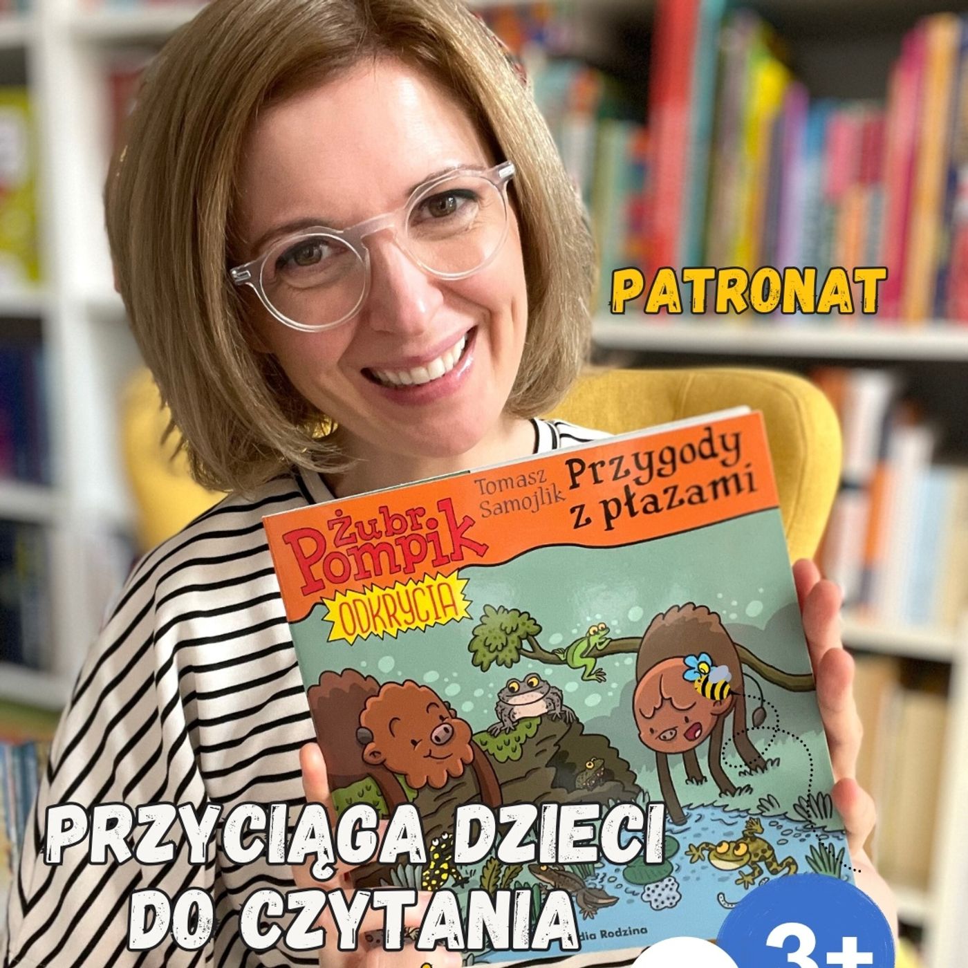 Żubr Pompik. Przygody z płazami. Książka dla dzieci 3-6 lat