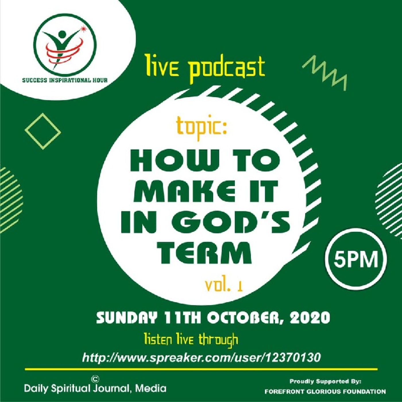 HOW TO MAKE IT IN GOD'S TERM. episode artwork