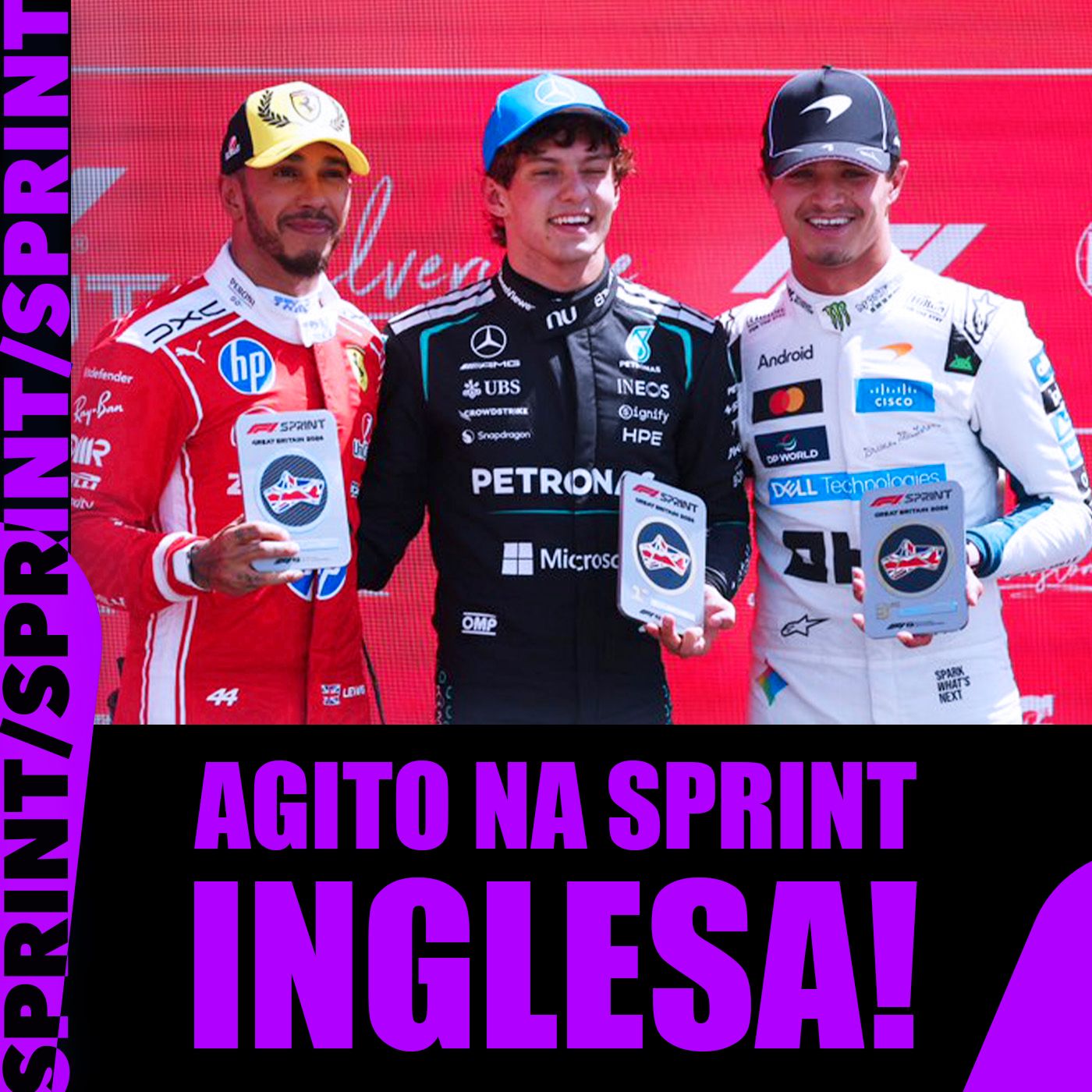 Antonelli supera Hamilton e vence a sprint de Silverstone! Norris é 3º, Russell 4º e Bortoleto 14º episode artwork