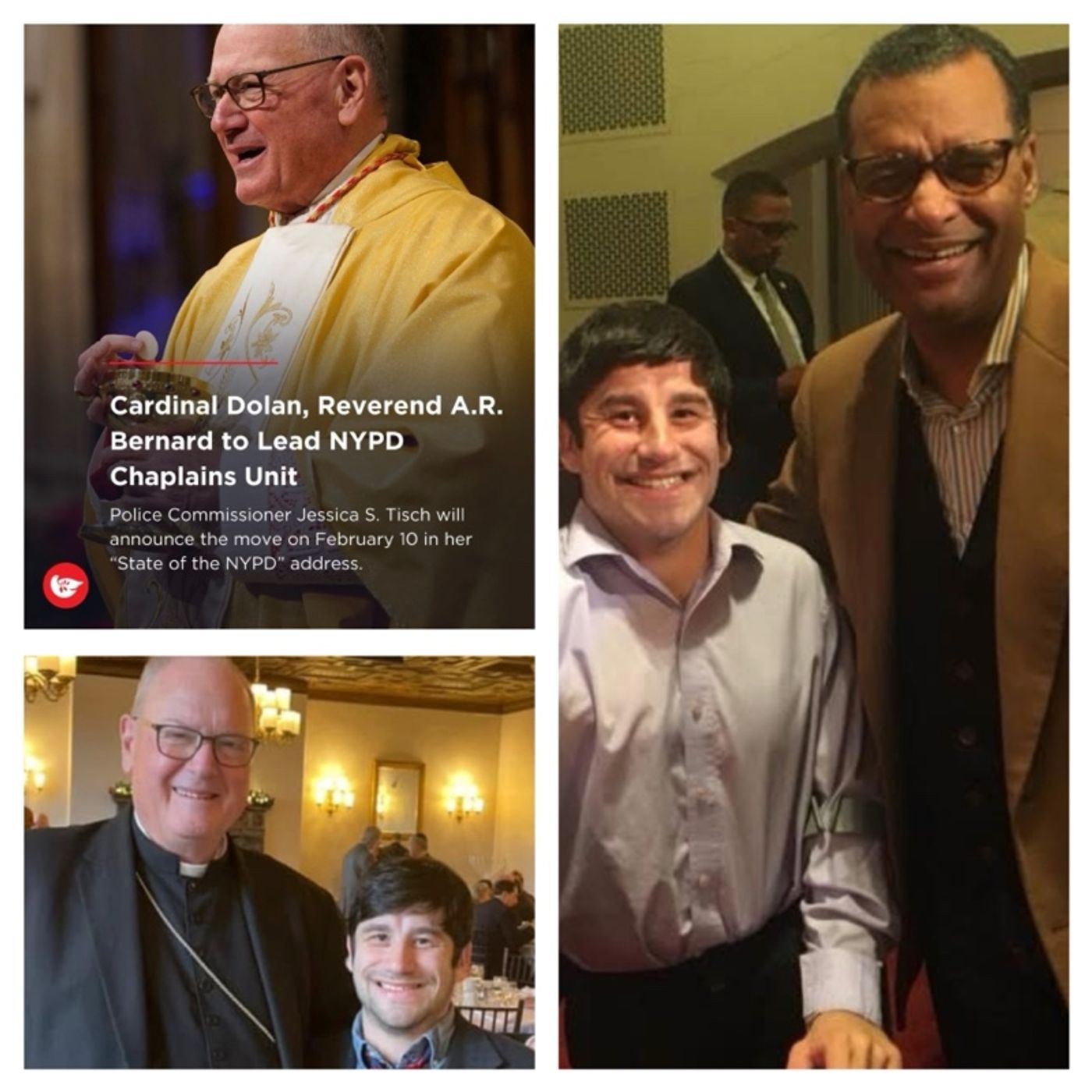 OneLegUpAlex News - Cardinal Dolan and Rev AR BERNARD to Co-Chief NYPD Chaplaincy on 2-10-26 episode artwork