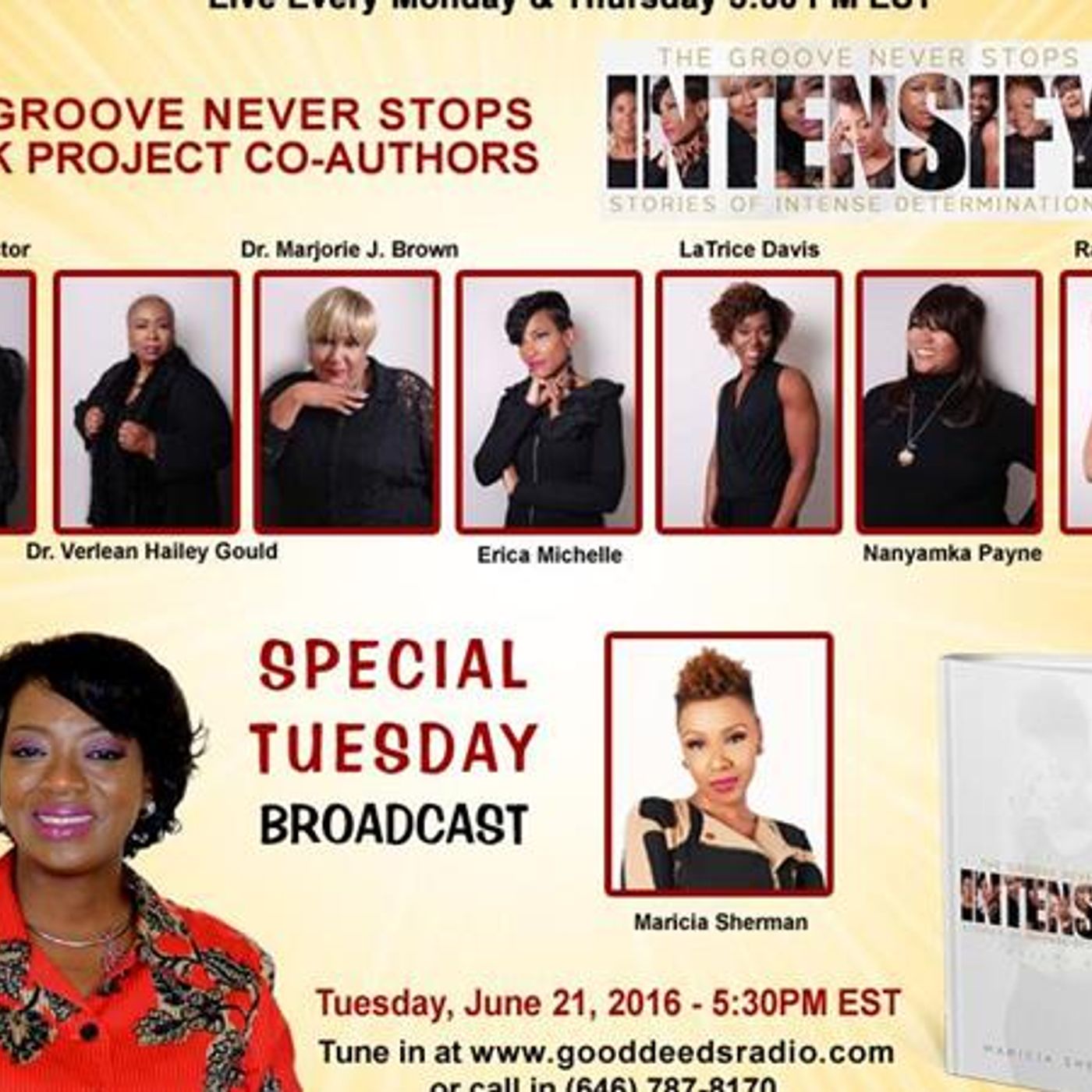 Special broadcast .THE GROOVE NEVER STOPS BOOK PROJECT CO-AUTHORS share on GD episode artwork