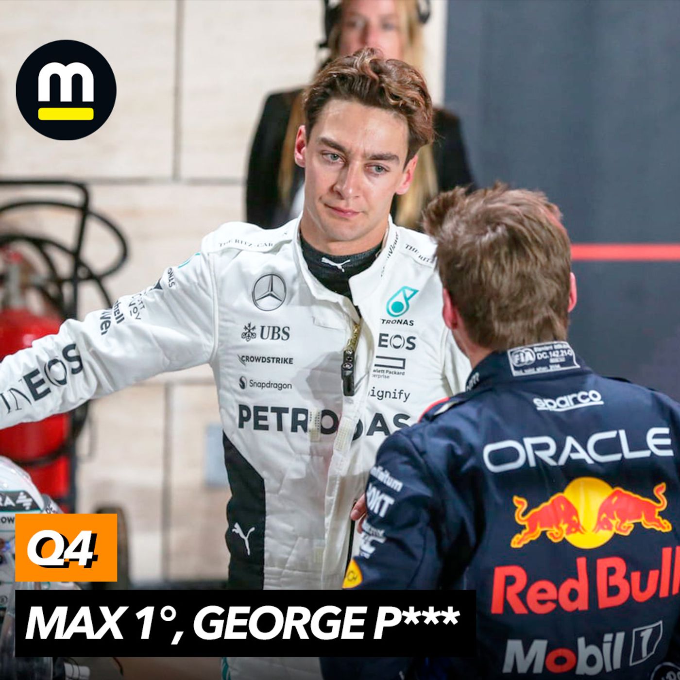 Max bate Russell e é pole, mas está sob investigação! McLaren piora, Lewis aquém de novo | Bortoleto episode artwork
