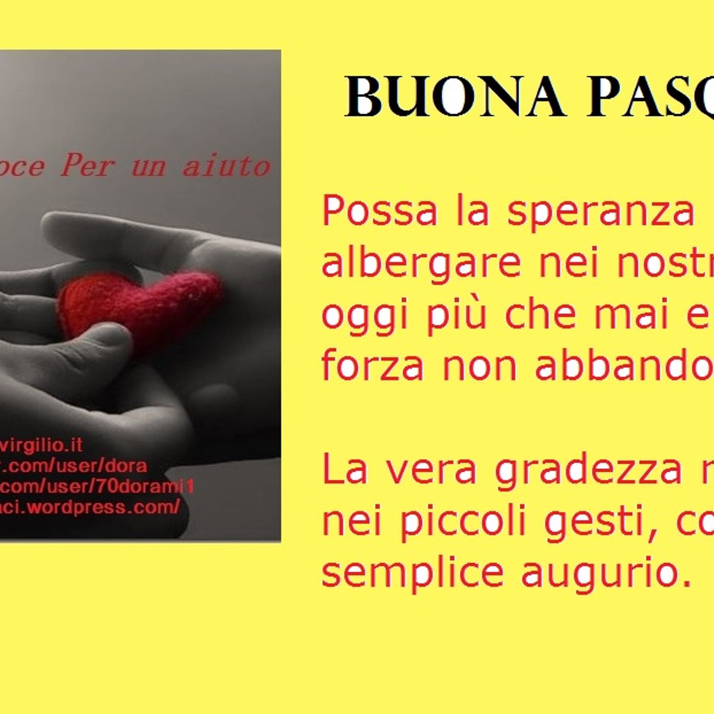 AUGURI DI BUONA PASQUA E BREVI NOTIZIE PER AIUTI episode artwork