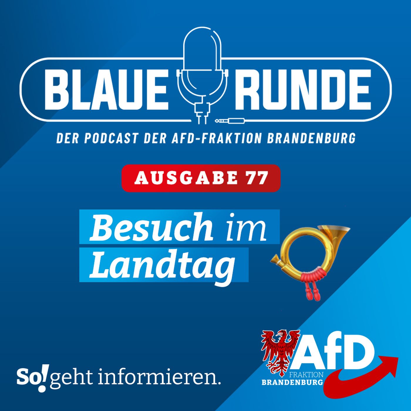 Besuch im Landtag | Die BLAUE RUNDE, Ausgabe 77/23 vom 22. September 2023 episode artwork