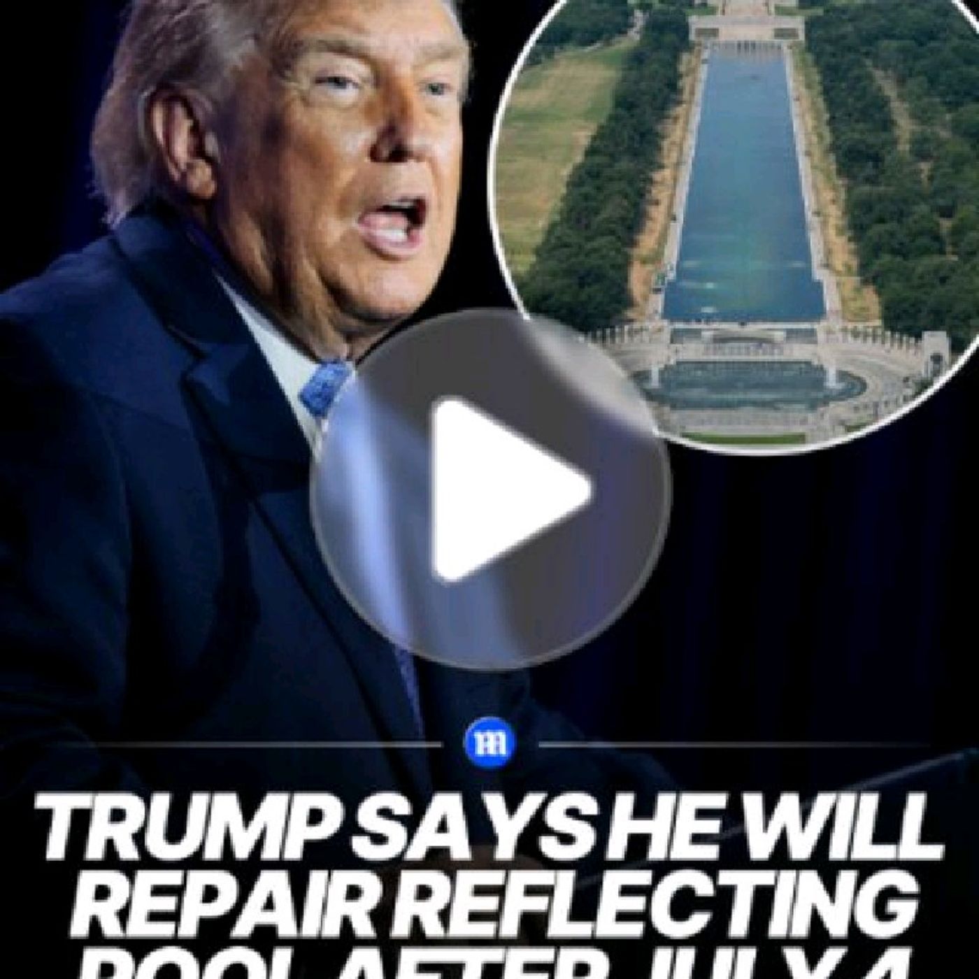 President Donald Trump said he would repair the National Mall reflecting pool after July 4, as the landmark remains under heightened securi episode artwork
