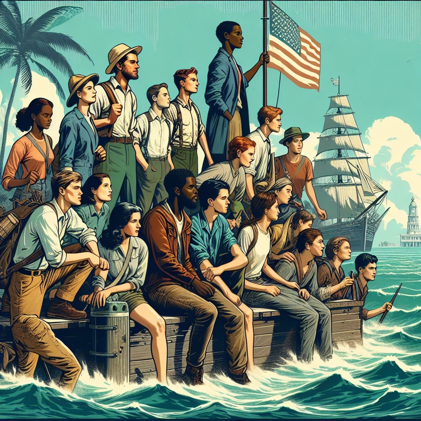 Young Marooners on the Florida Coast