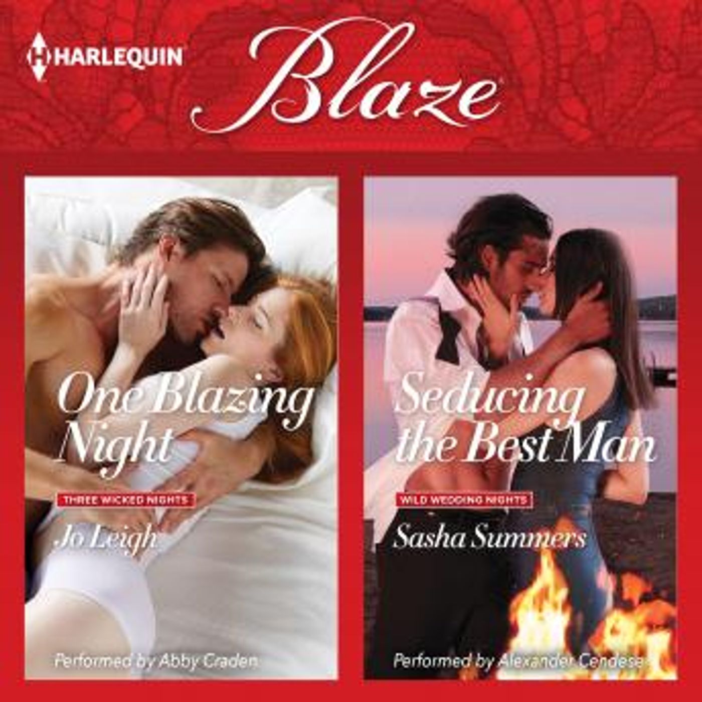 One Blazing Night & Seducing the Best Man by Jo Leigh, Sasha Summers episode artwork